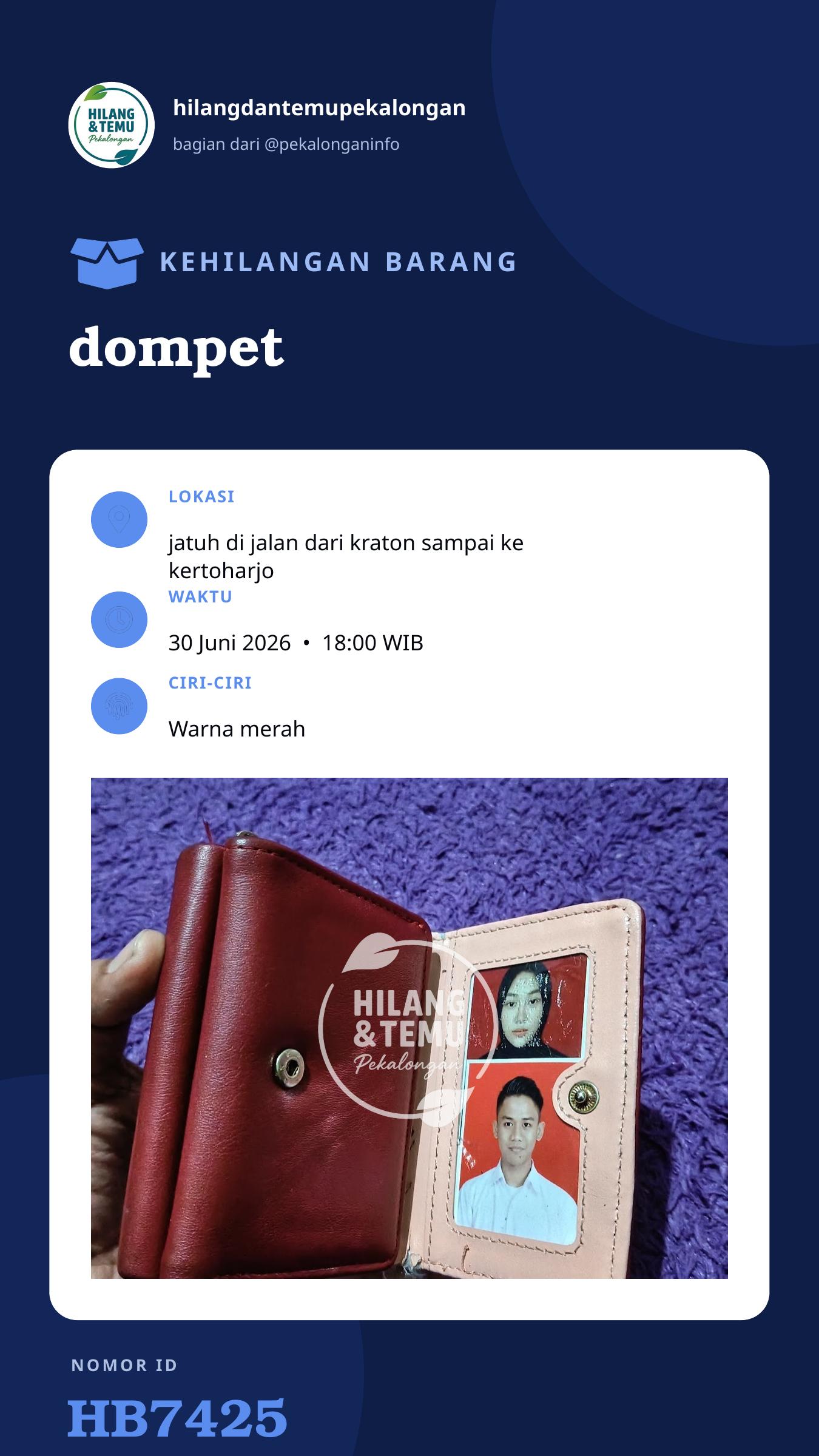 Story 9:16 laporan dompet