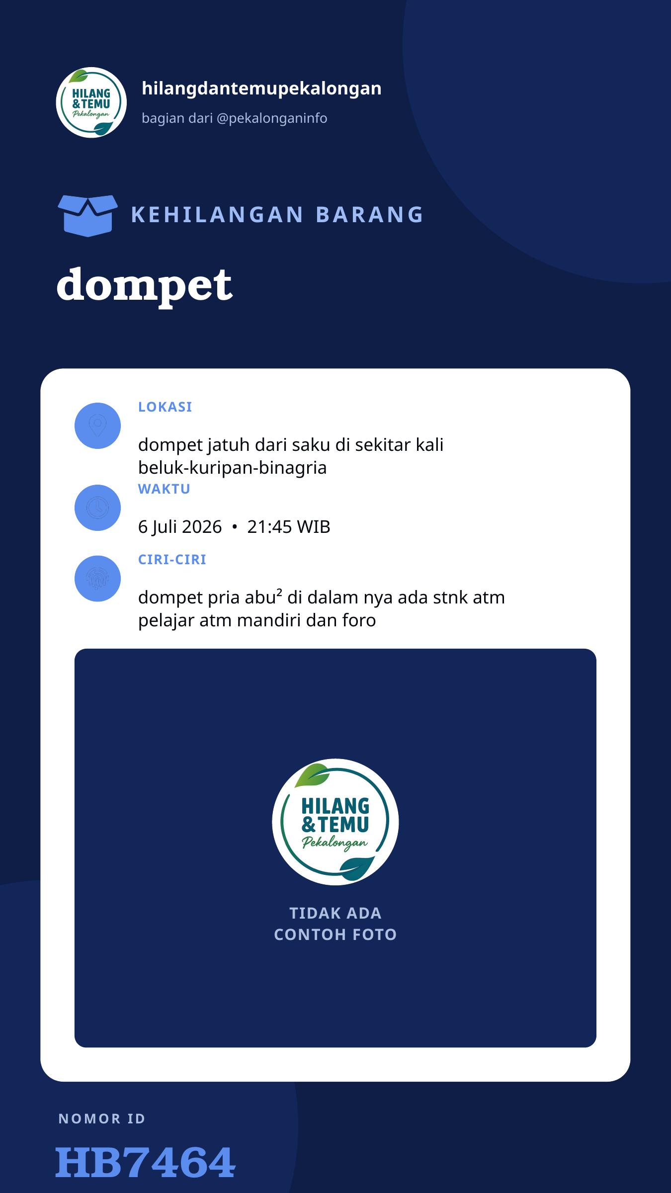 Story 9:16 laporan dompet