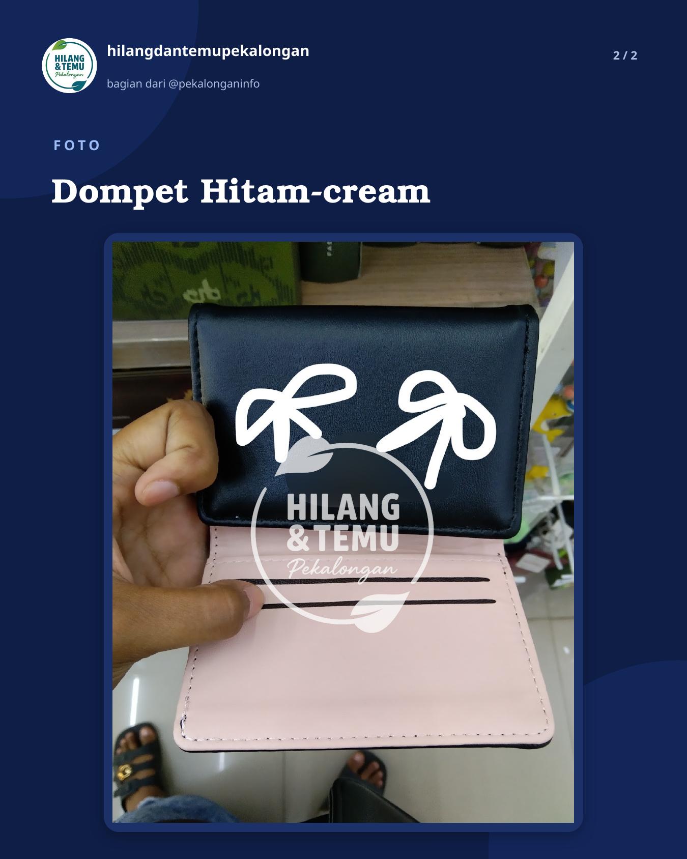 Slide 2 laporan Dompet Hitam-cream