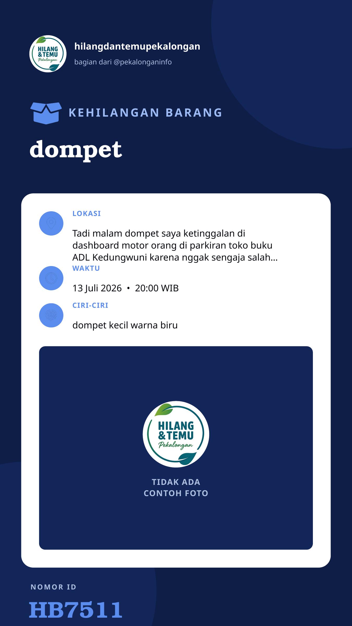 Story 9:16 laporan dompet