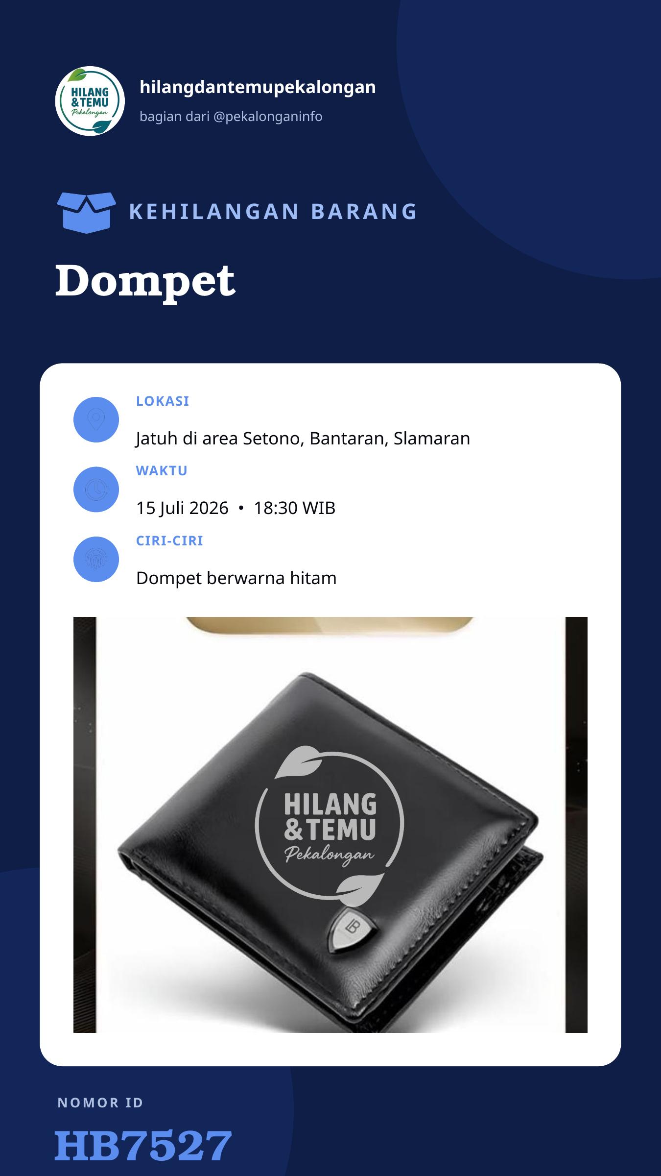 Story 9:16 laporan Dompet