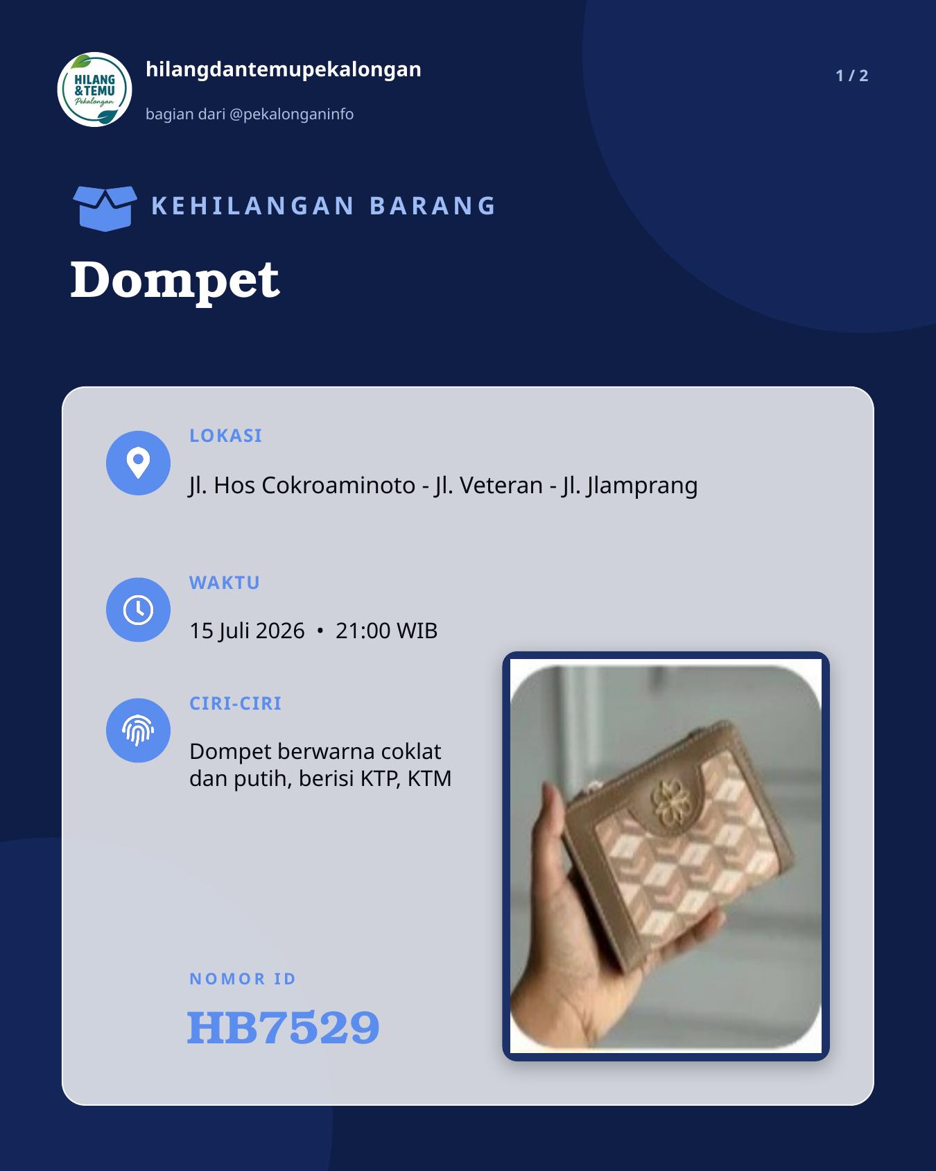Slide laporan Dompet (HB7529)