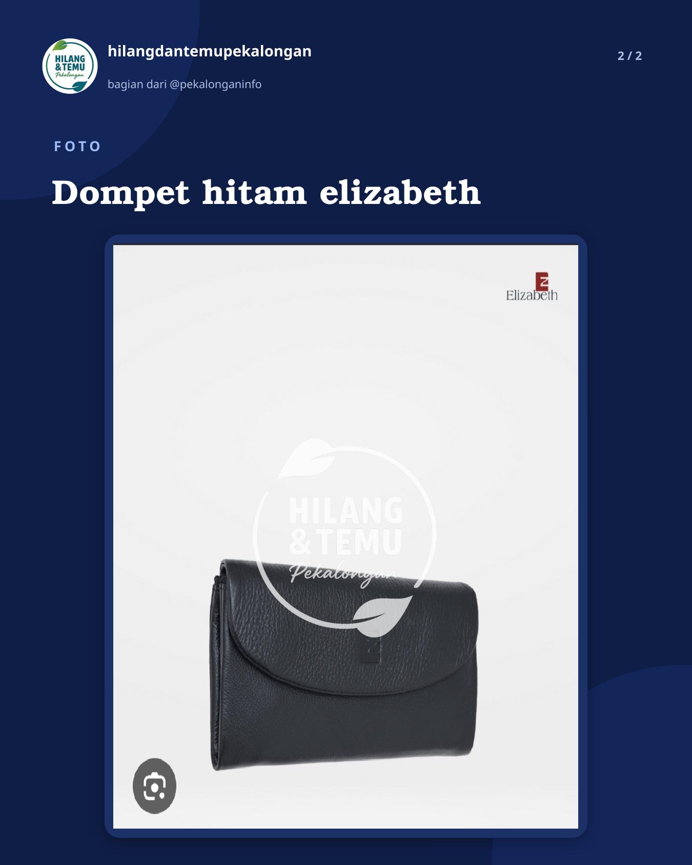 Slide 2 laporan Dompet hitam elizabeth