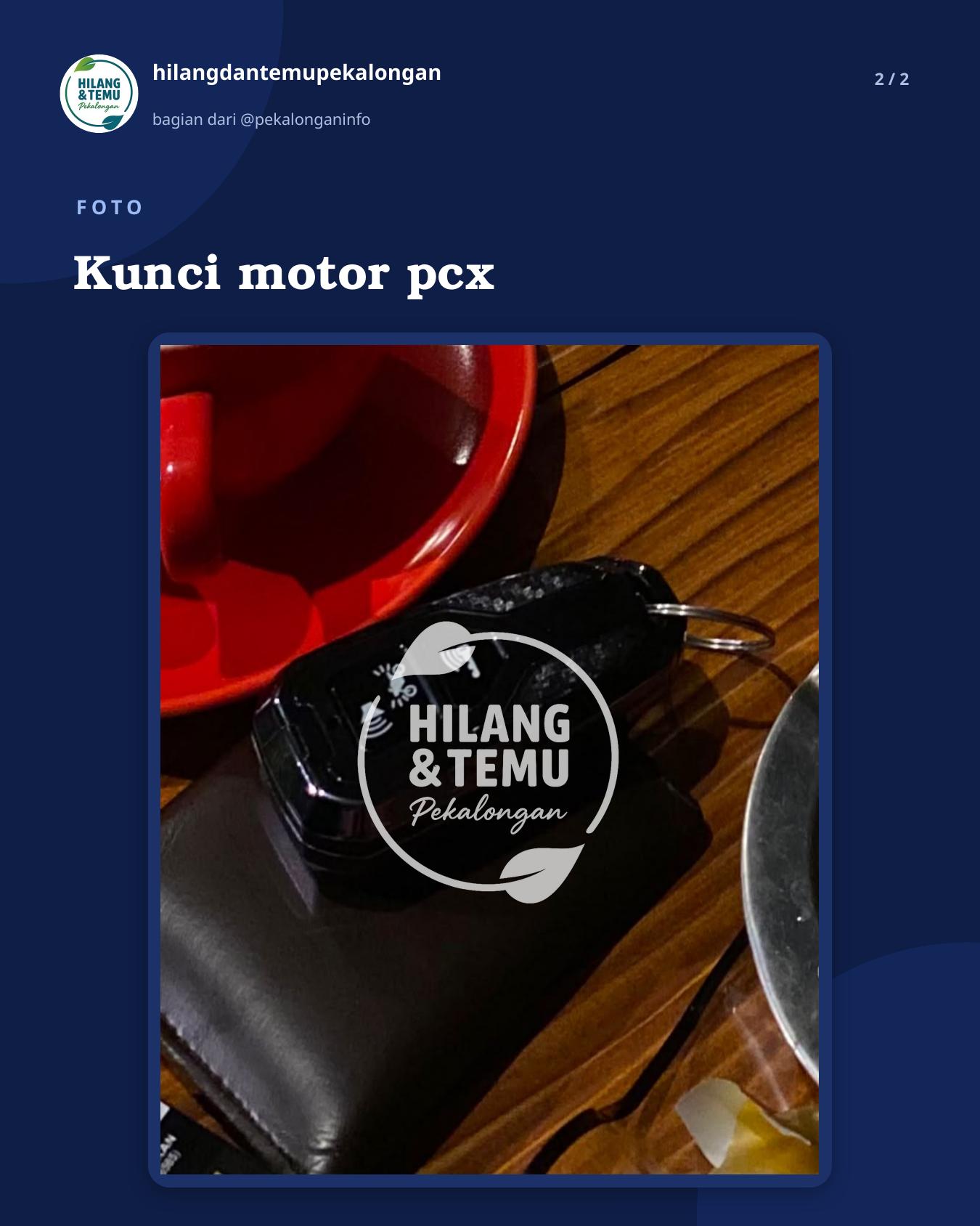 Slide 2 laporan Kunci motor pcx