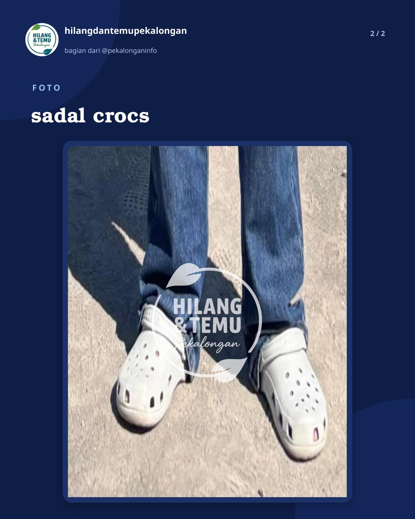 Slide 2 laporan sadal crocs