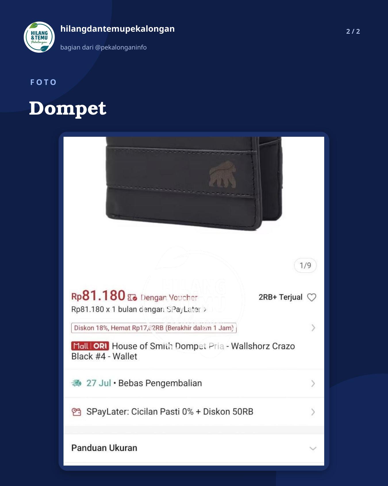 Slide 2 laporan Dompet