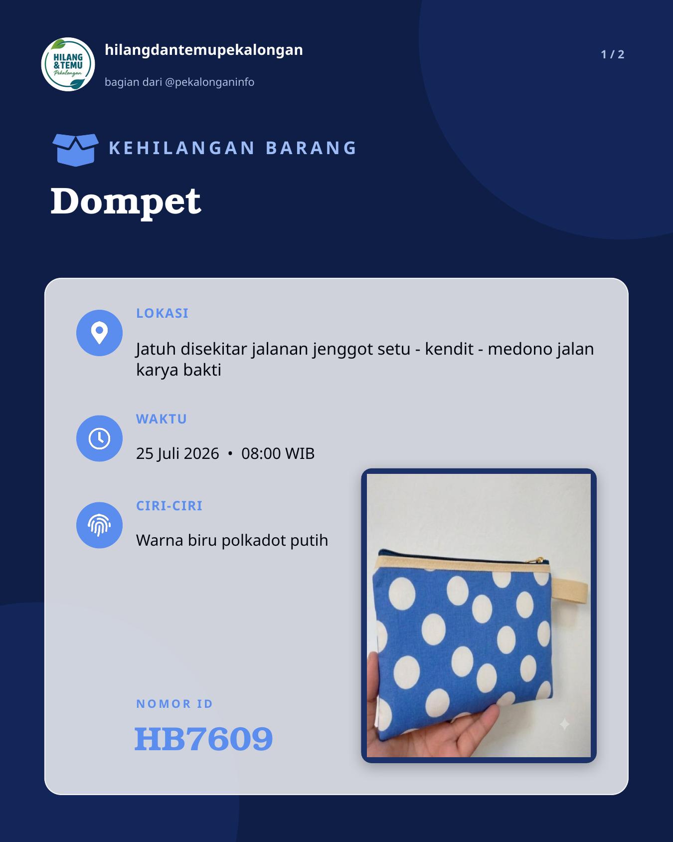 Slide laporan Dompet (HB7609)