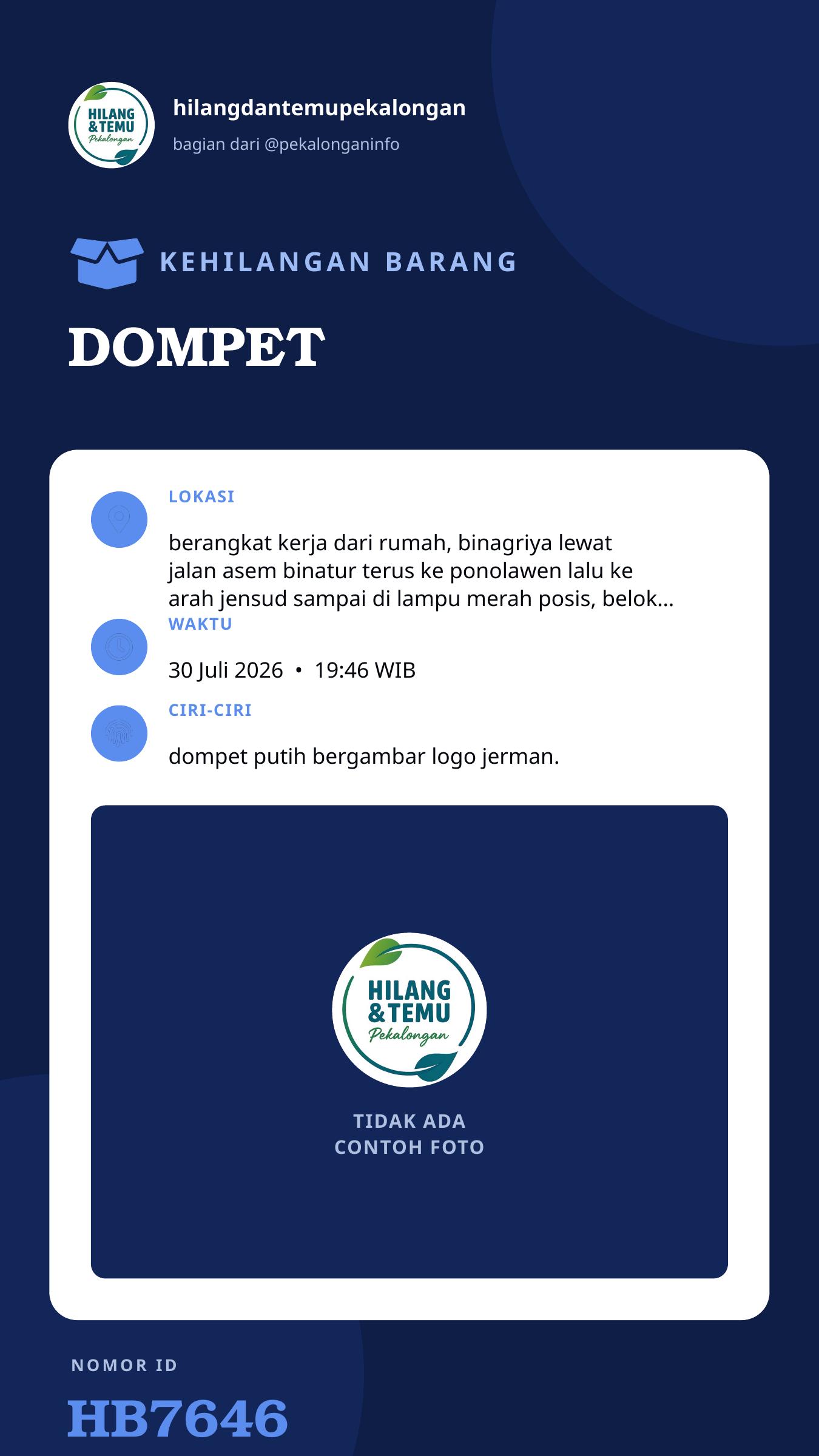 Story 9:16 laporan DOMPET