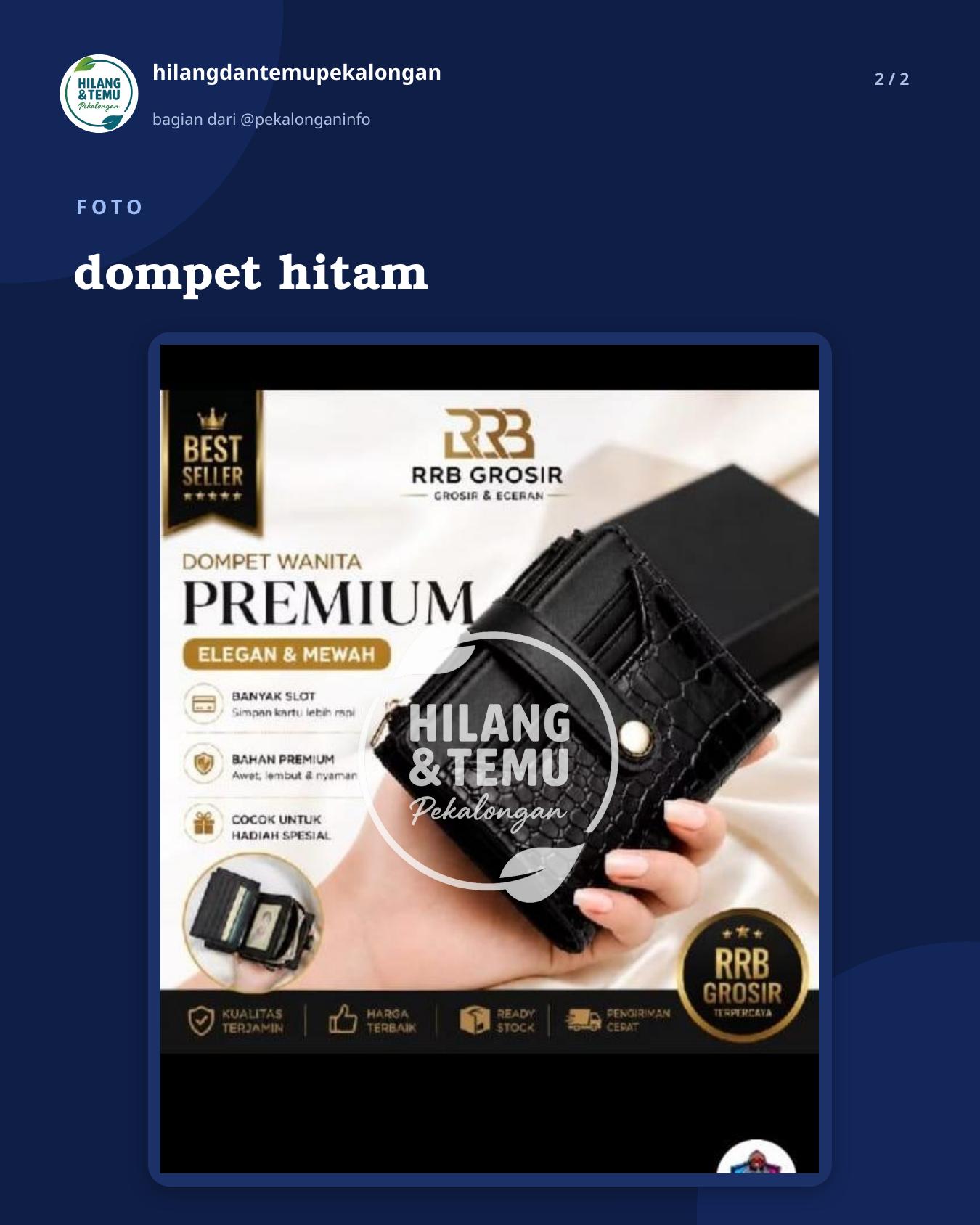 Slide 2 laporan dompet hitam