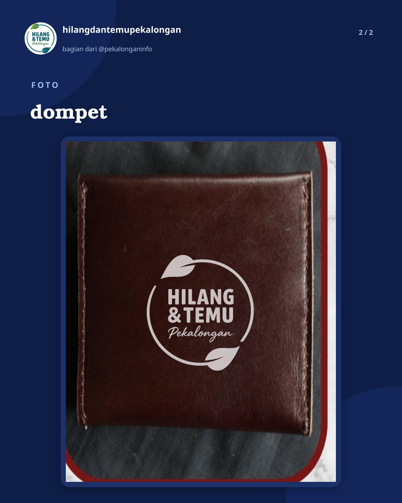 Slide 2 laporan dompet