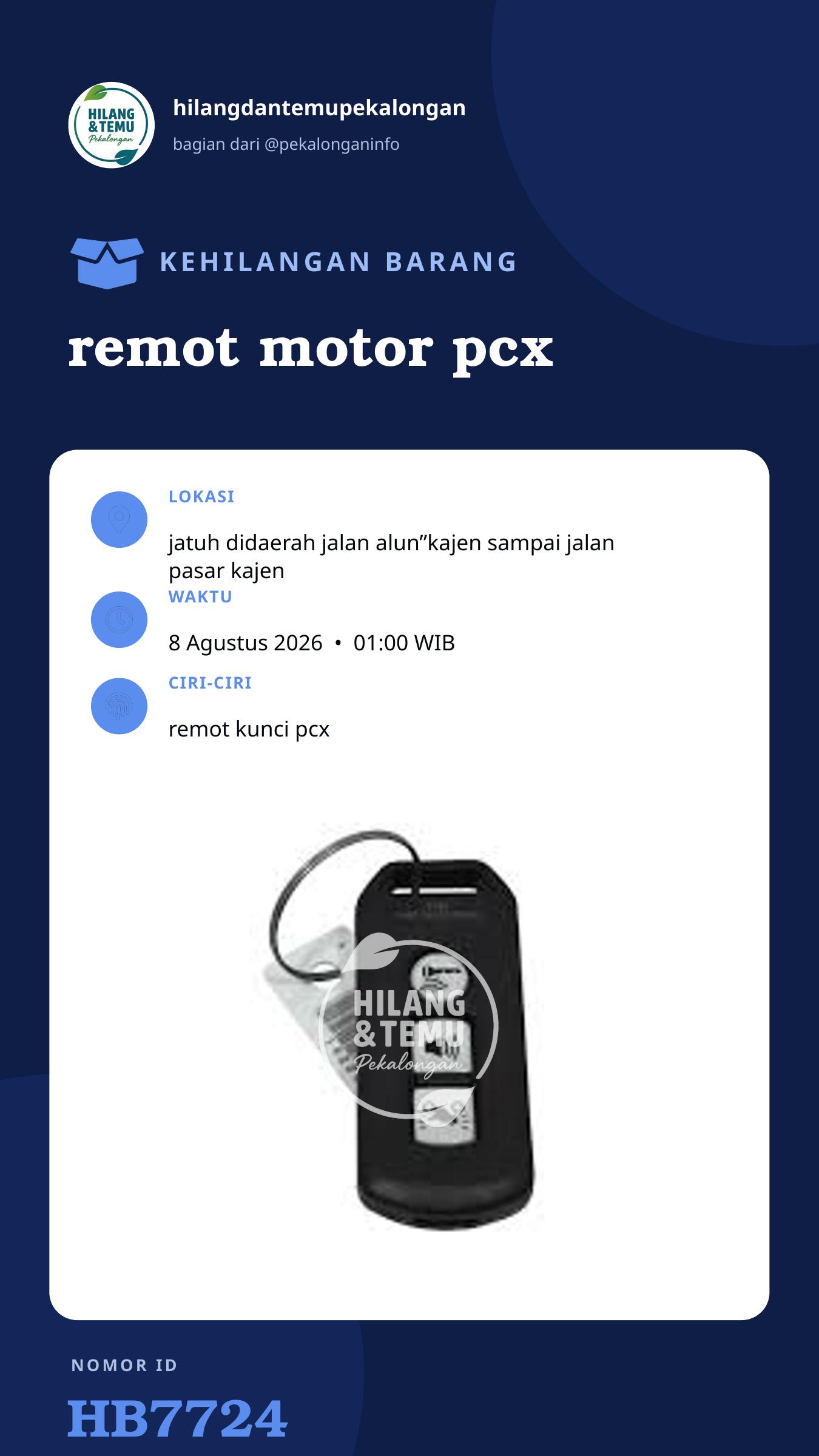 Story 9:16 laporan remot motor pcx