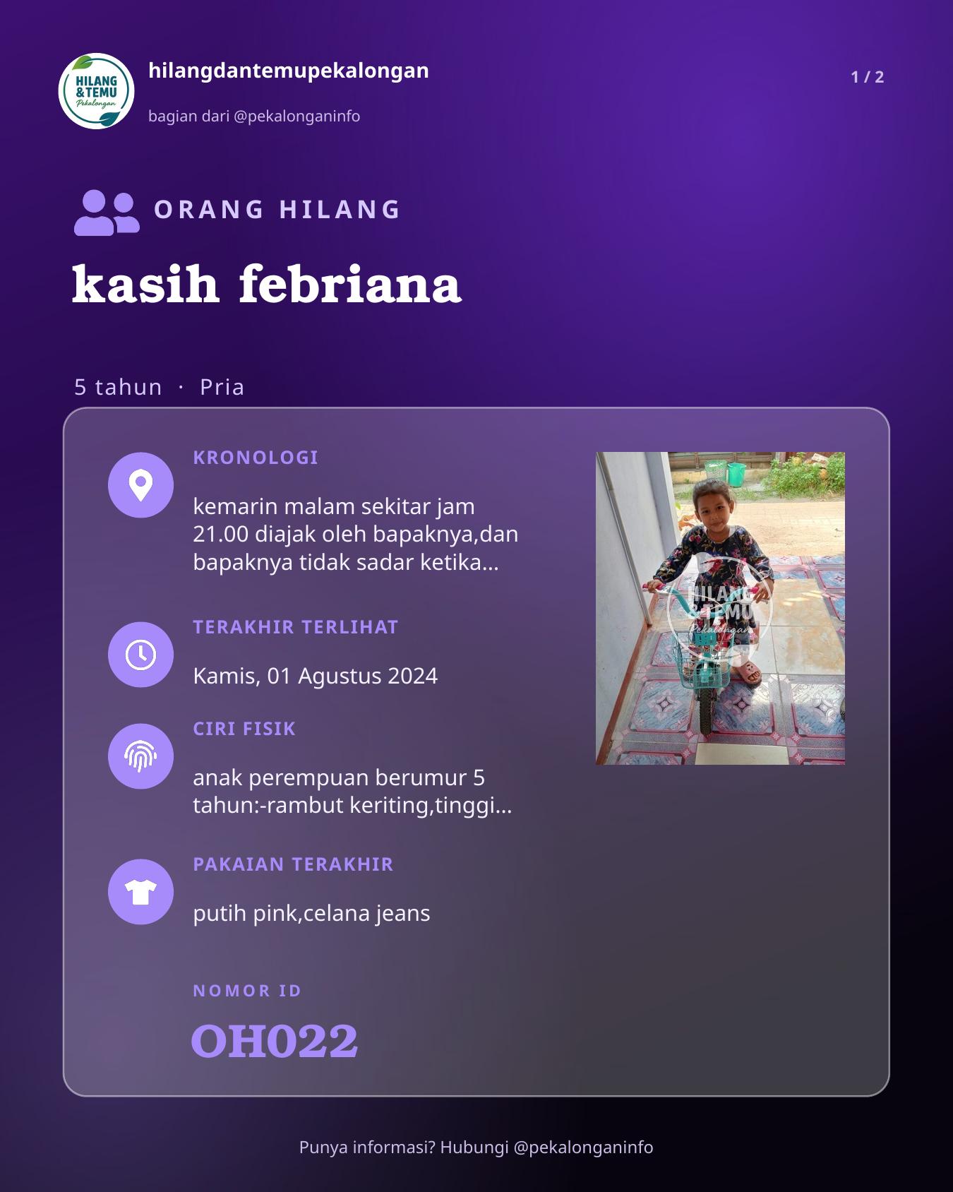 Slide 1 laporan kasih febriana