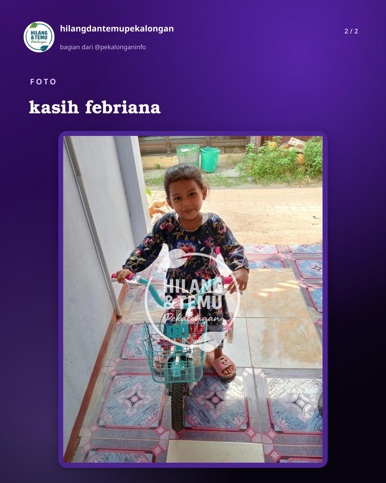 Slide 2 laporan kasih febriana