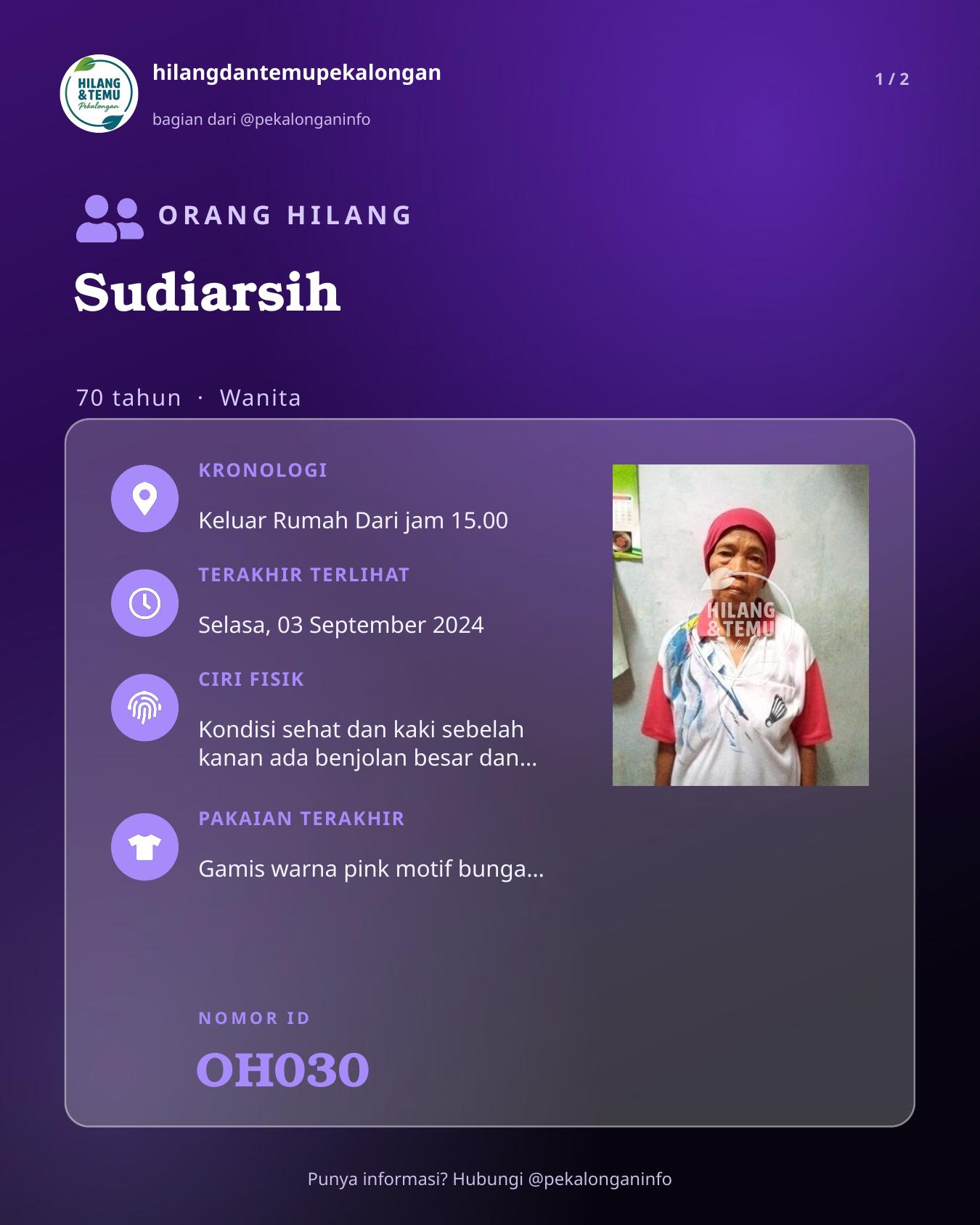 Slide 1 laporan Sudiarsih