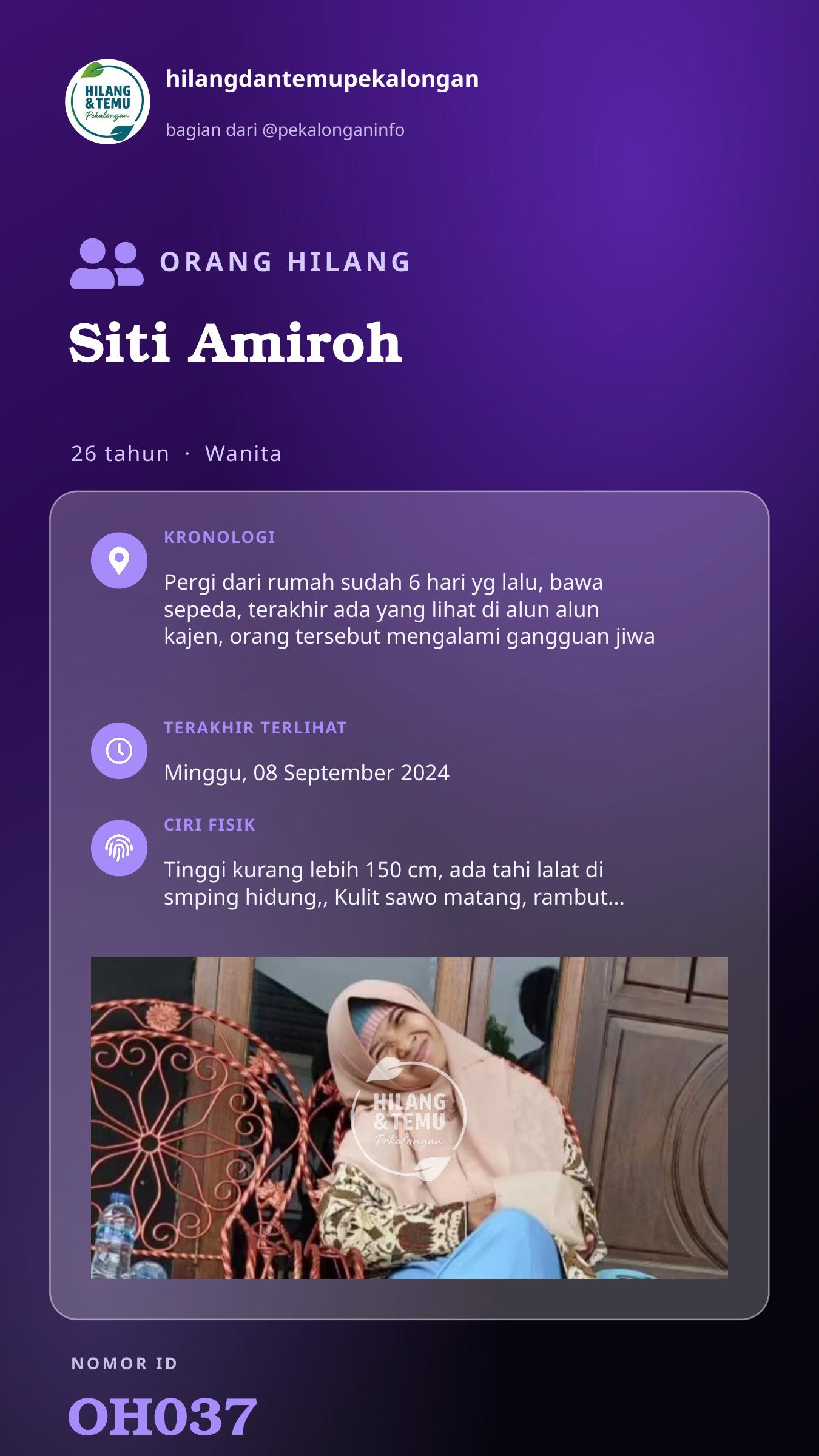Story 9:16 laporan Siti Amiroh