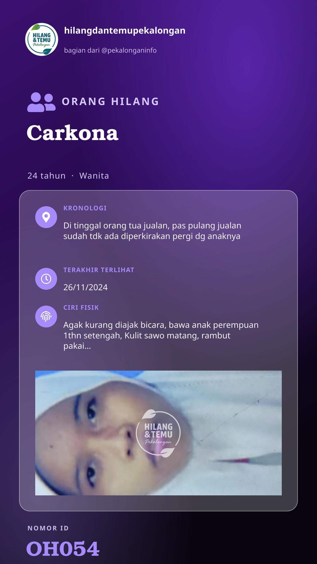 Story 9:16 laporan Carkona