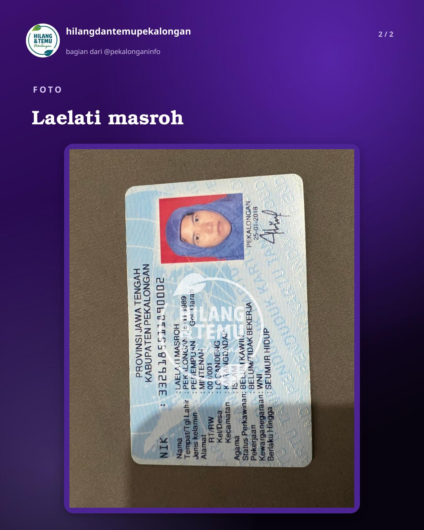 Slide 2 laporan Laelati masroh