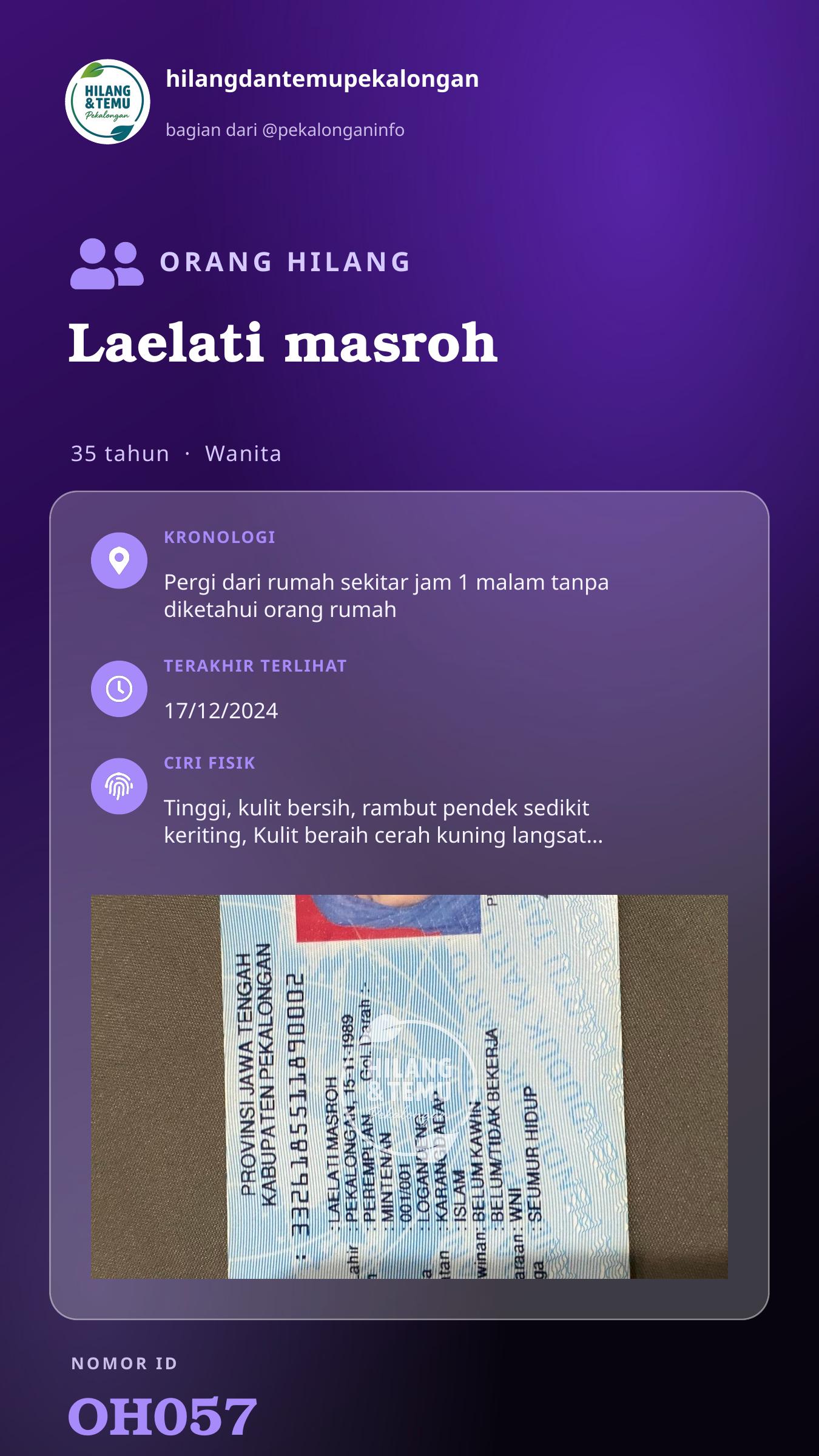 Story 9:16 laporan Laelati masroh