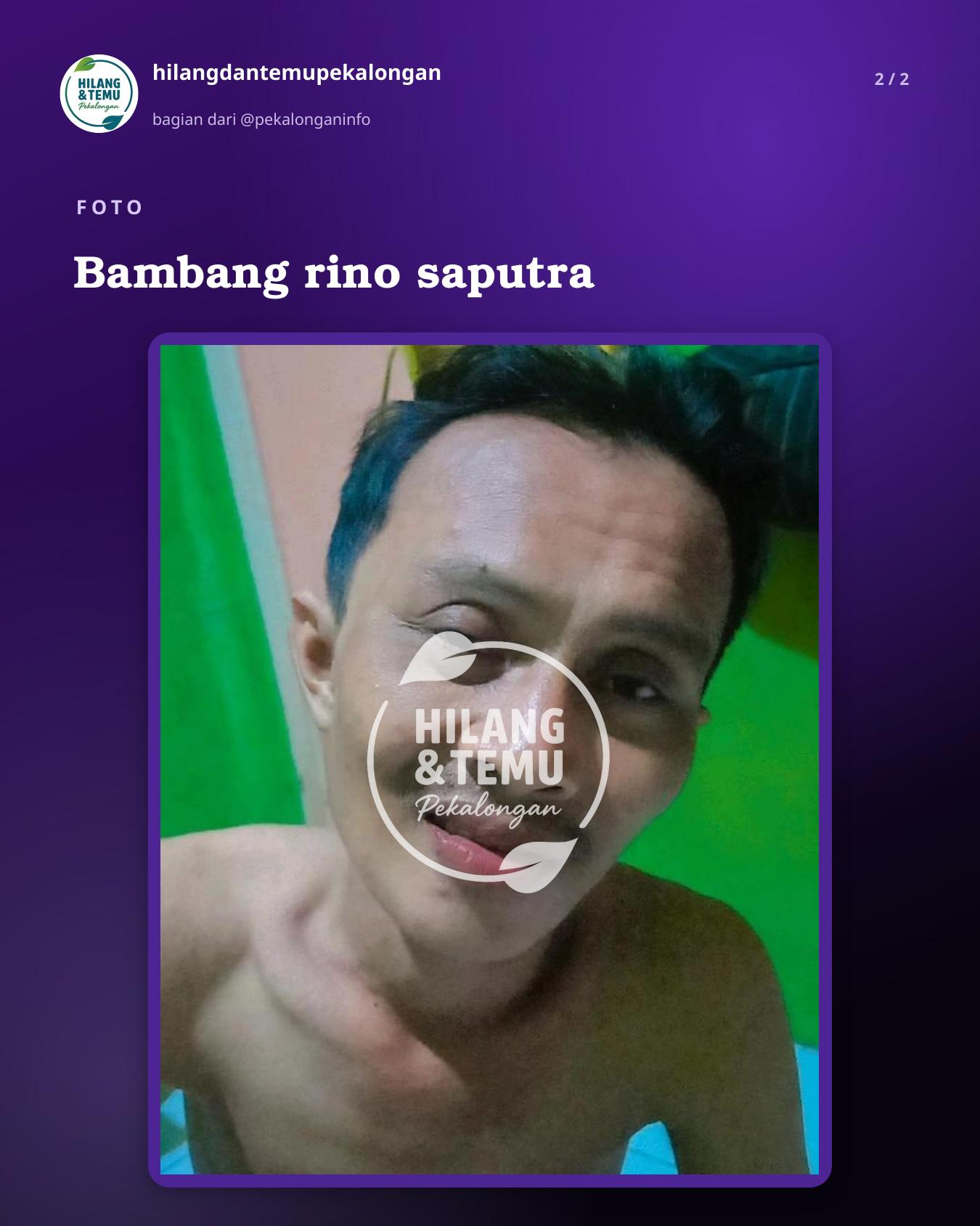Slide 2 laporan Bambang rino saputra