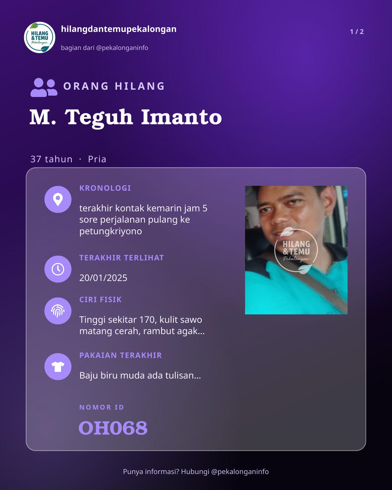 Slide 1 laporan M. Teguh Imanto