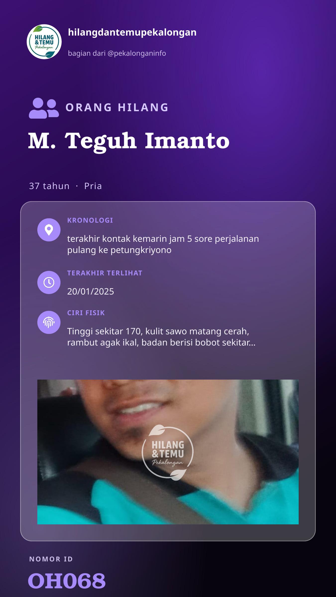 Story 9:16 laporan M. Teguh Imanto