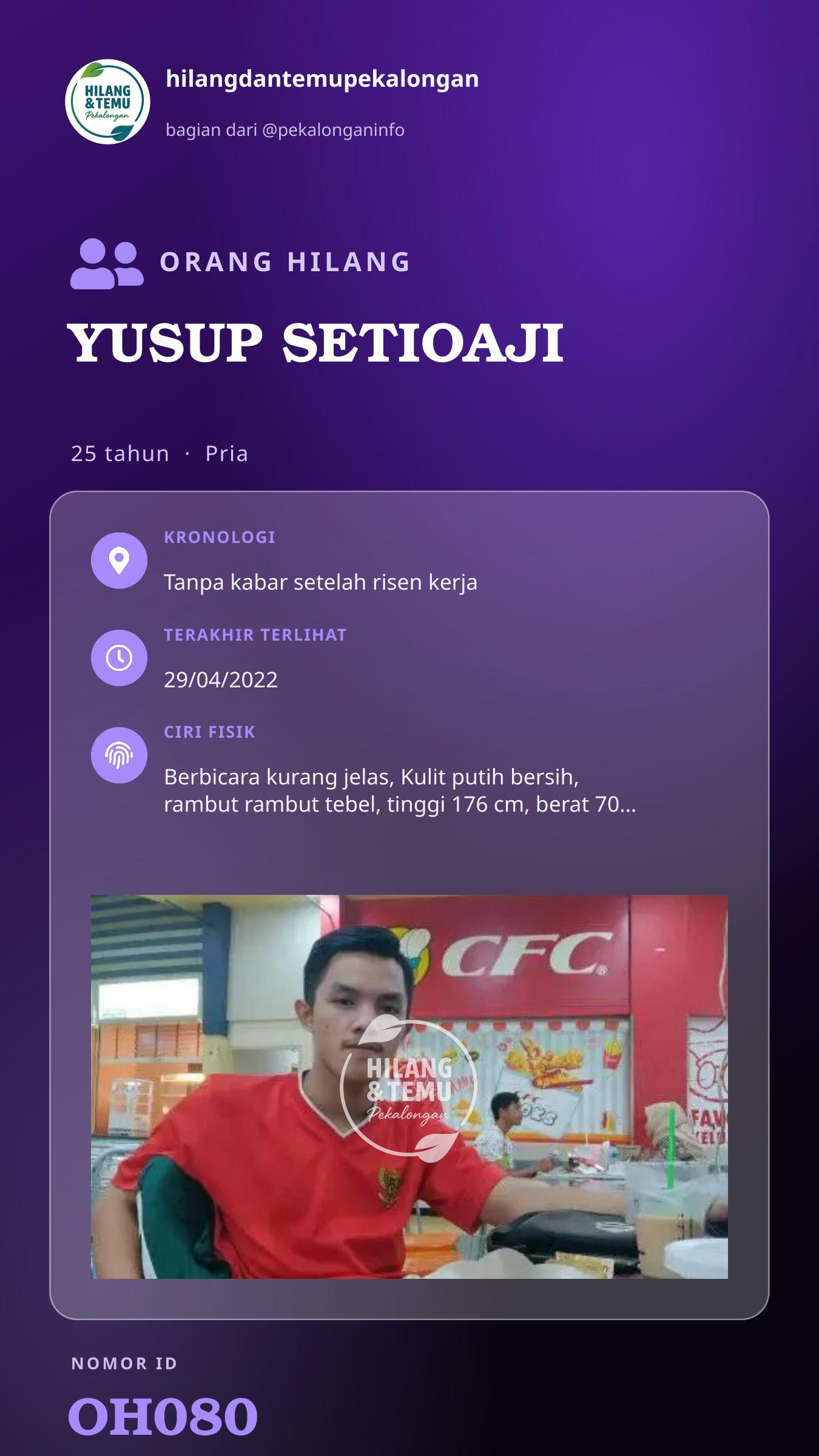 Story 9:16 laporan YUSUP SETIOAJI