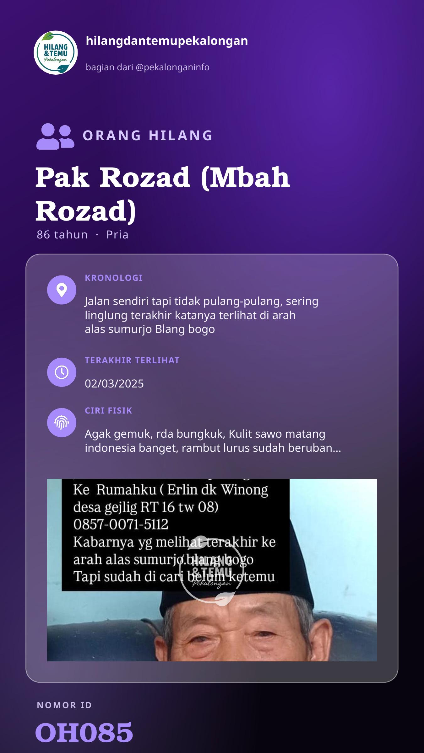Story 9:16 laporan Pak Rozad (Mbah Rozad)