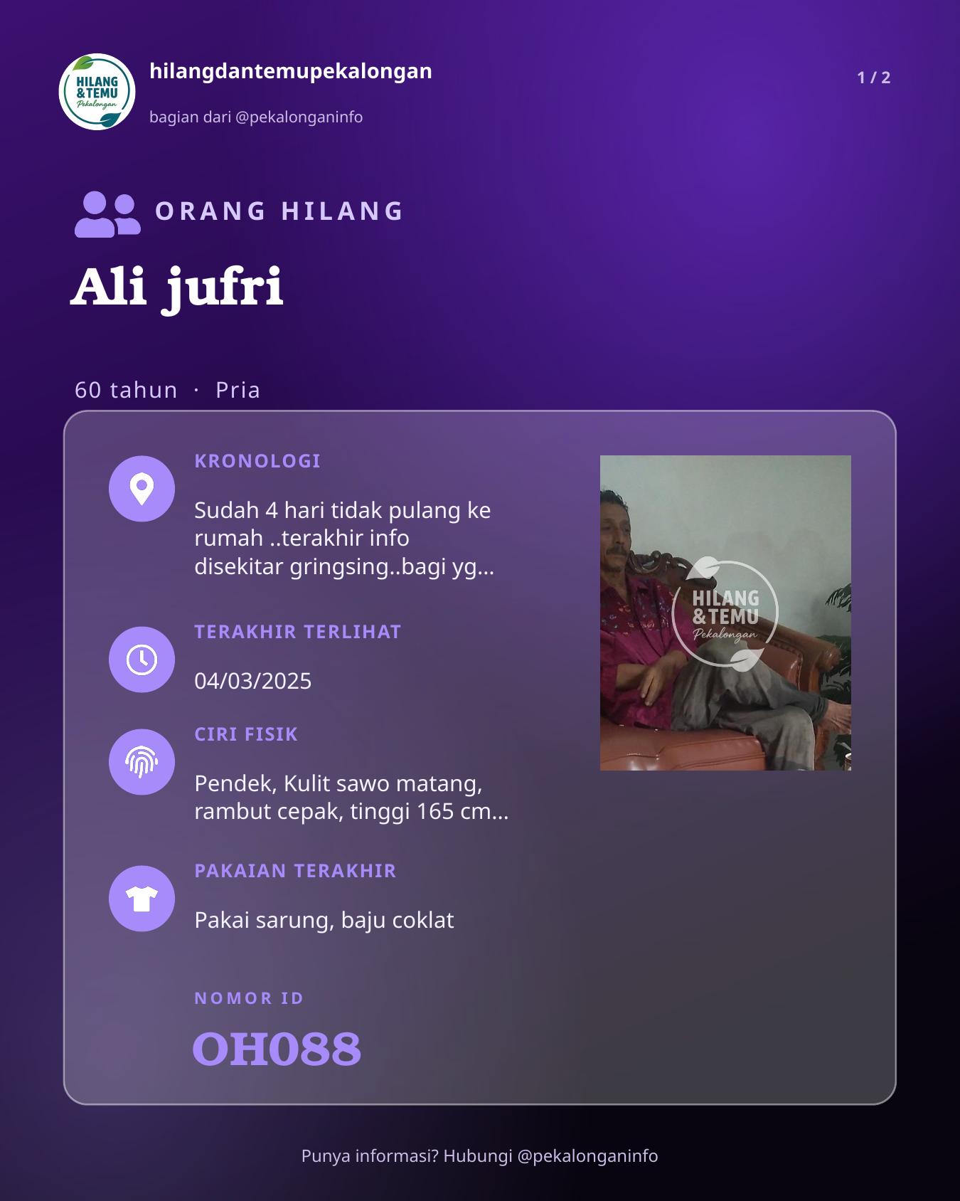 Slide 1 laporan Ali jufri