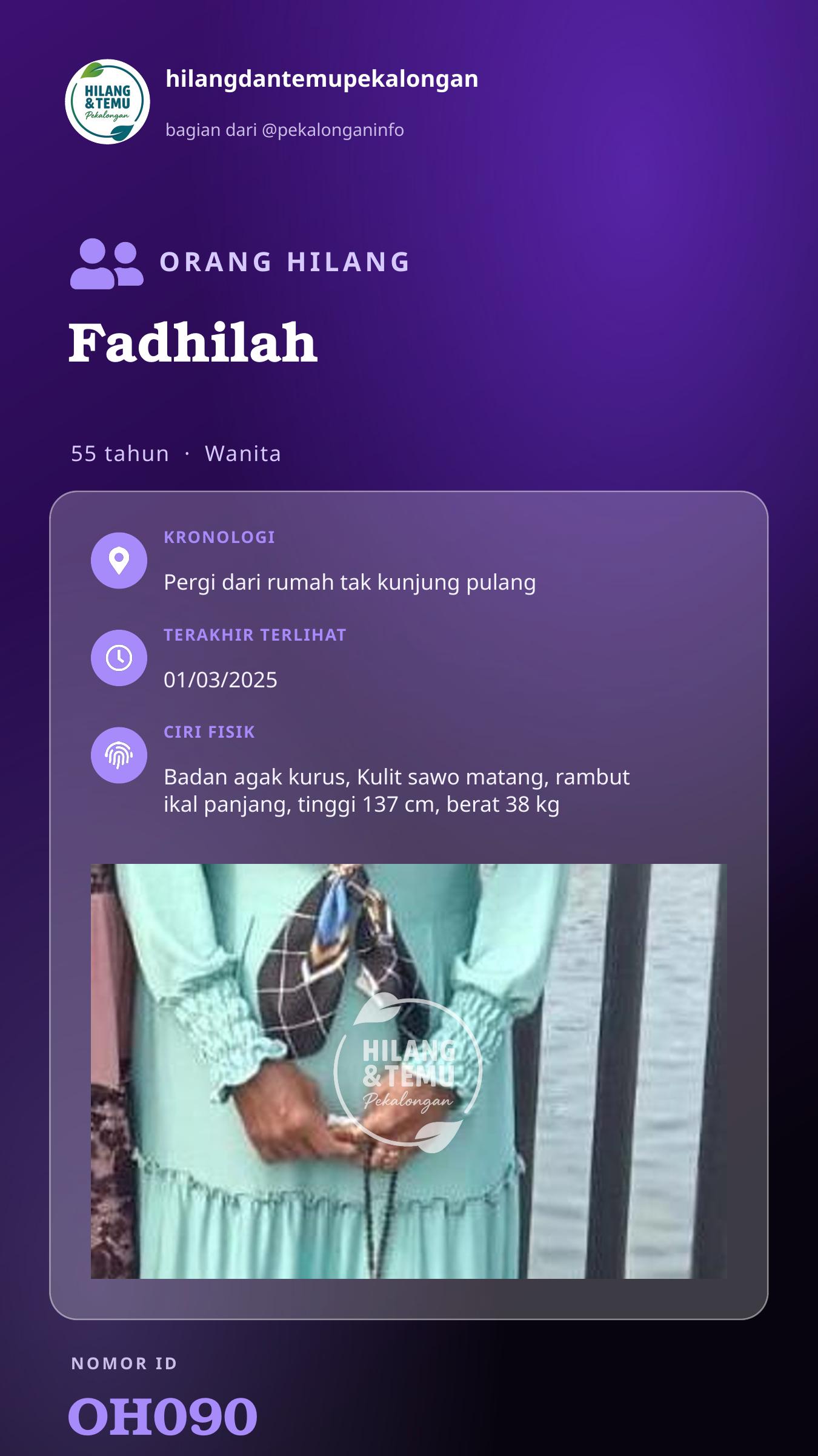 Story 9:16 laporan Fadhilah