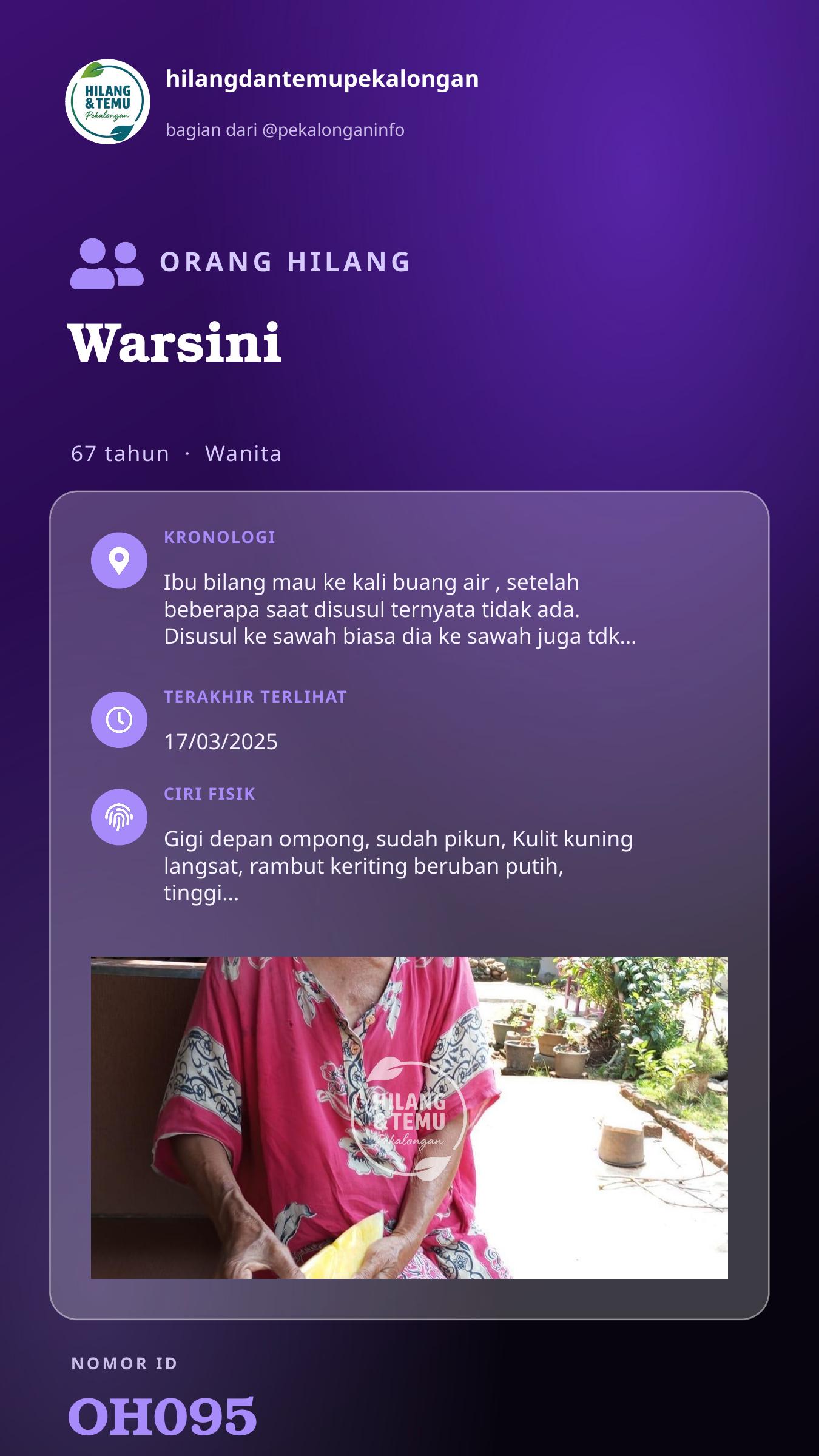 Story 9:16 laporan Warsini