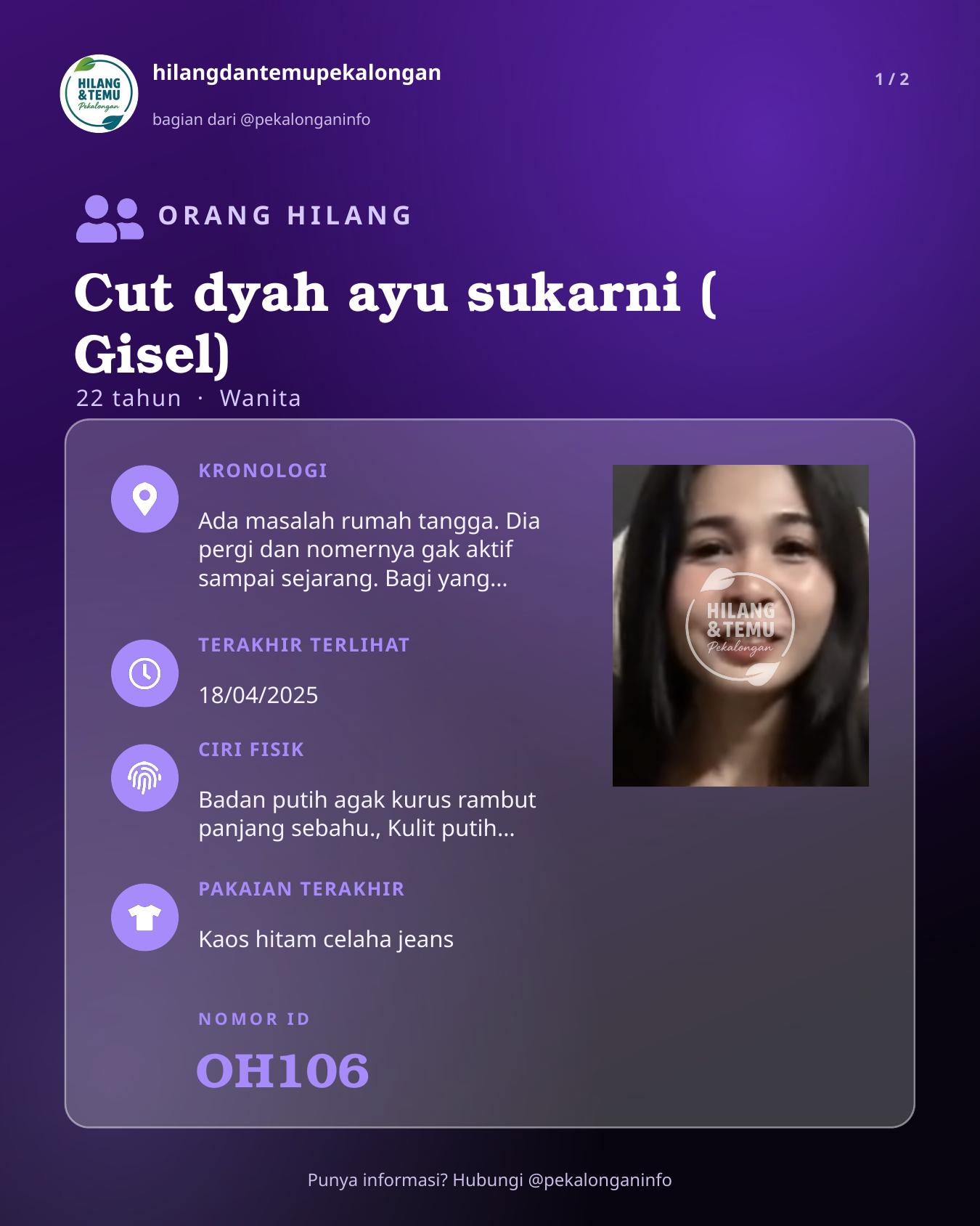 Slide 1 laporan Cut dyah ayu sukarni ( Gisel)