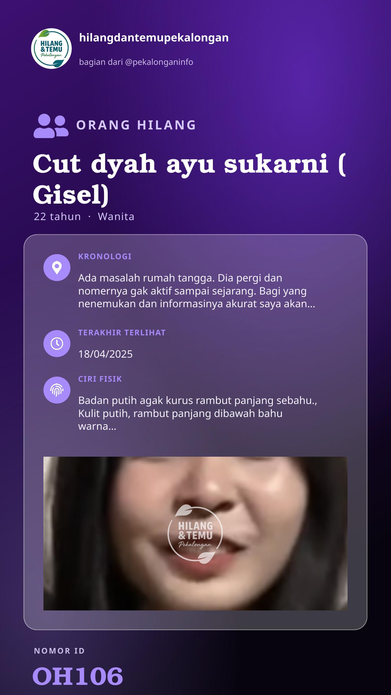 Story 9:16 laporan Cut dyah ayu sukarni ( Gisel)