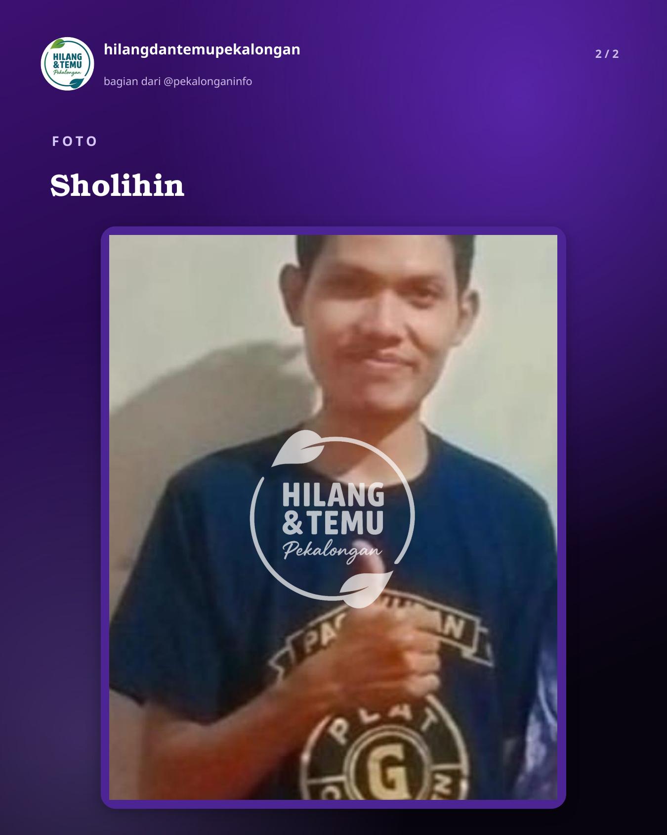 Slide 2 laporan Sholihin