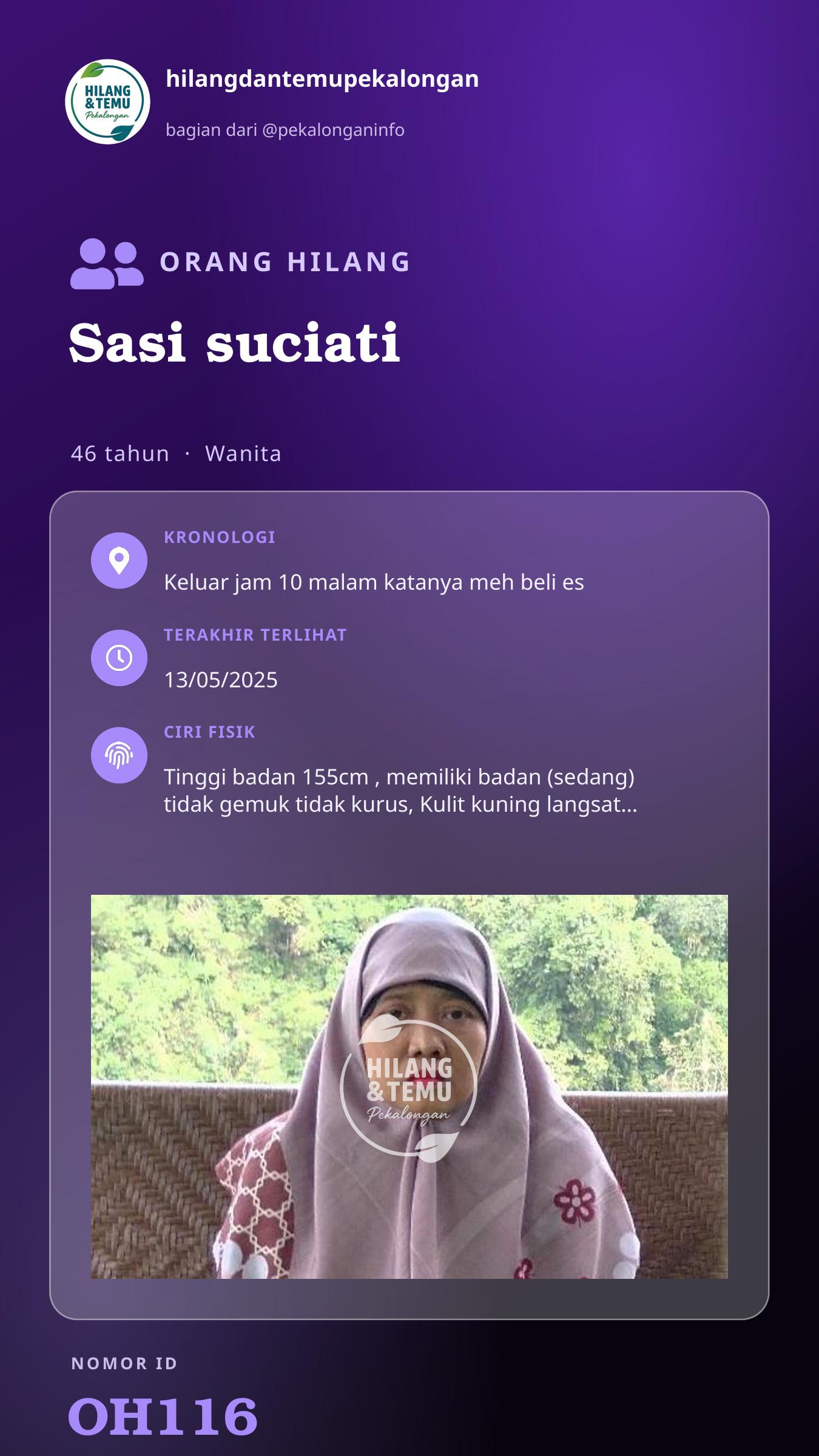 Story 9:16 laporan Sasi suciati