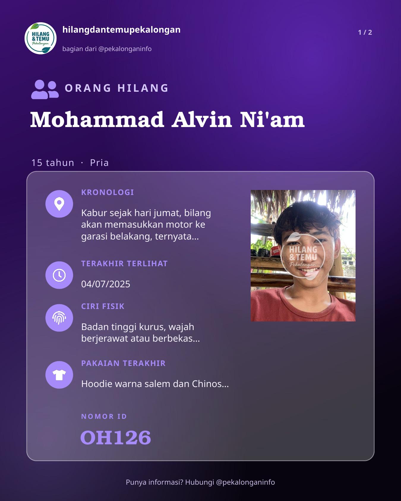 Slide 1 laporan Mohammad Alvin Ni'am