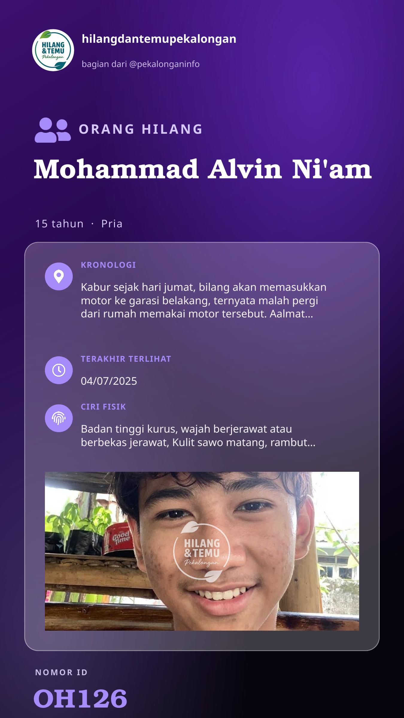Story 9:16 laporan Mohammad Alvin Ni'am
