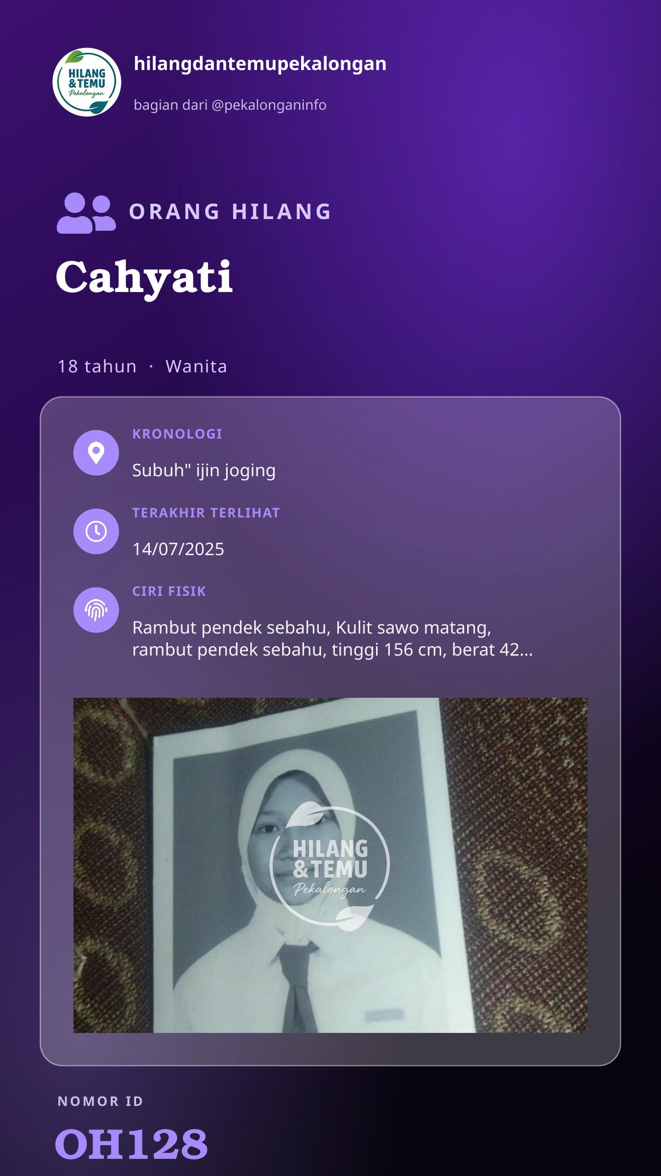 Story 9:16 laporan Cahyati