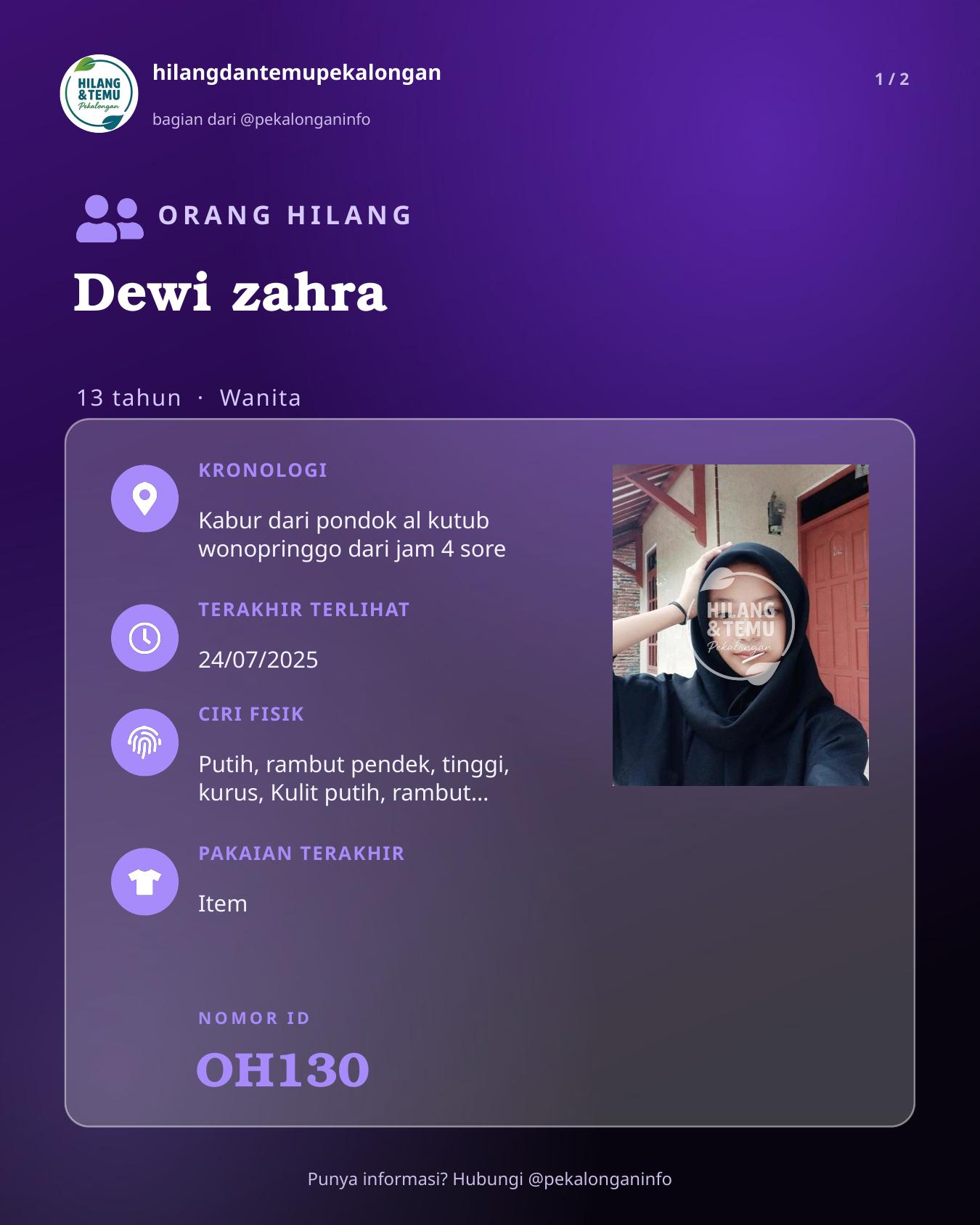 Slide 1 laporan Dewi zahra