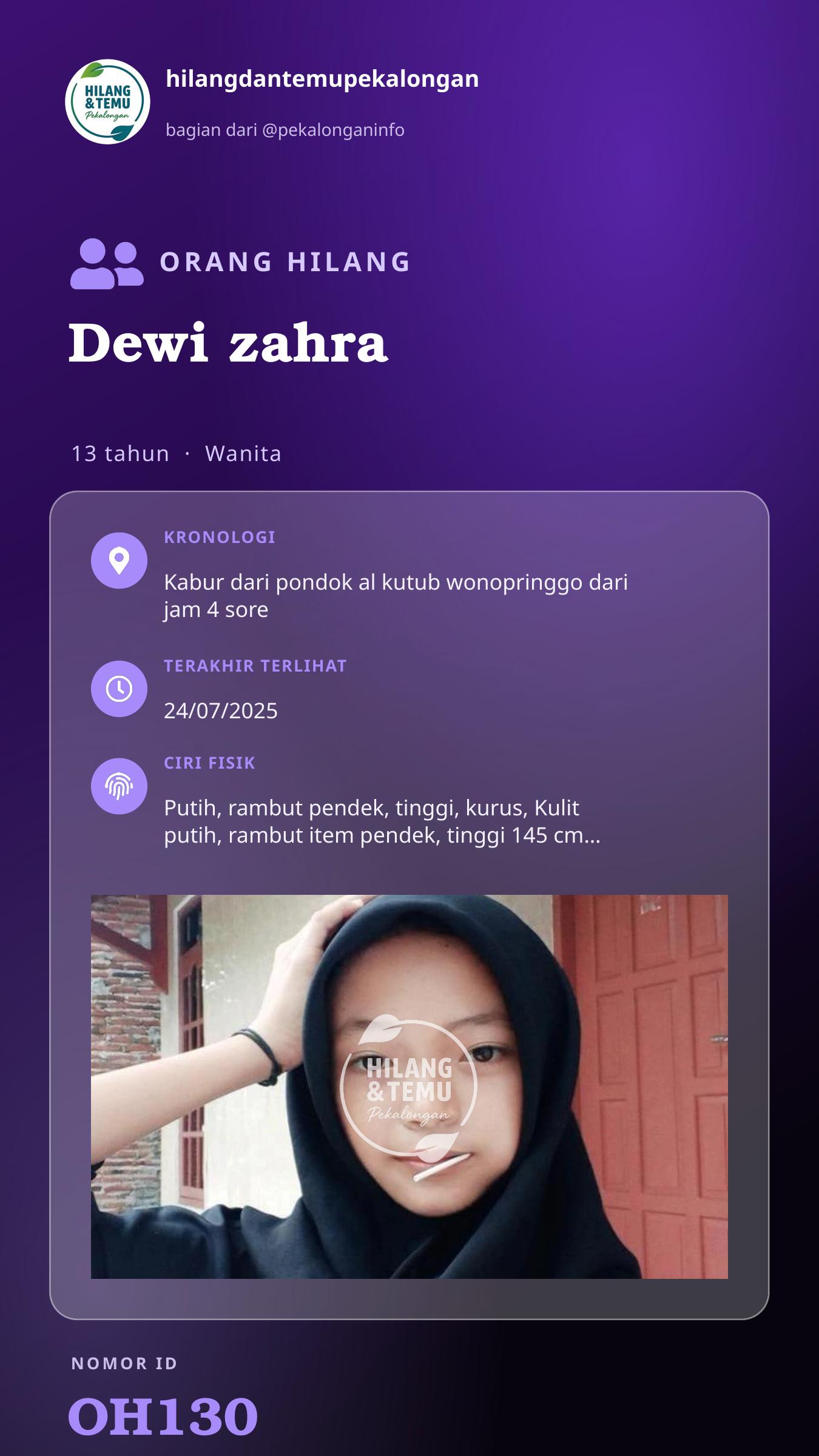 Story 9:16 laporan Dewi zahra