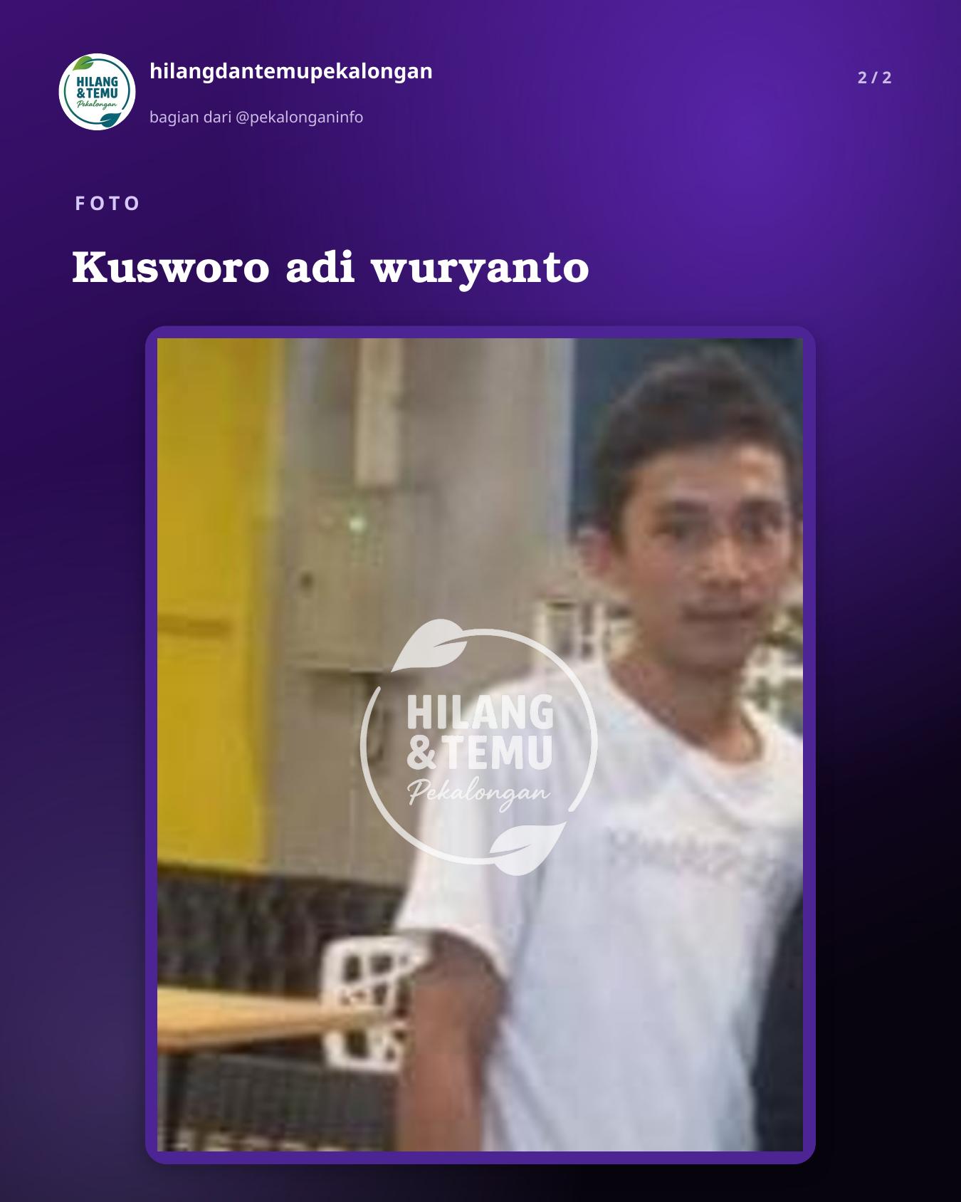 Slide 2 laporan Kusworo adi wuryanto