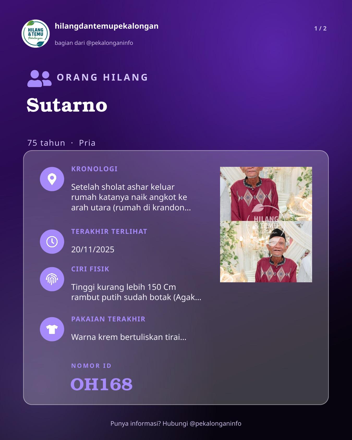 Slide 1 laporan Sutarno