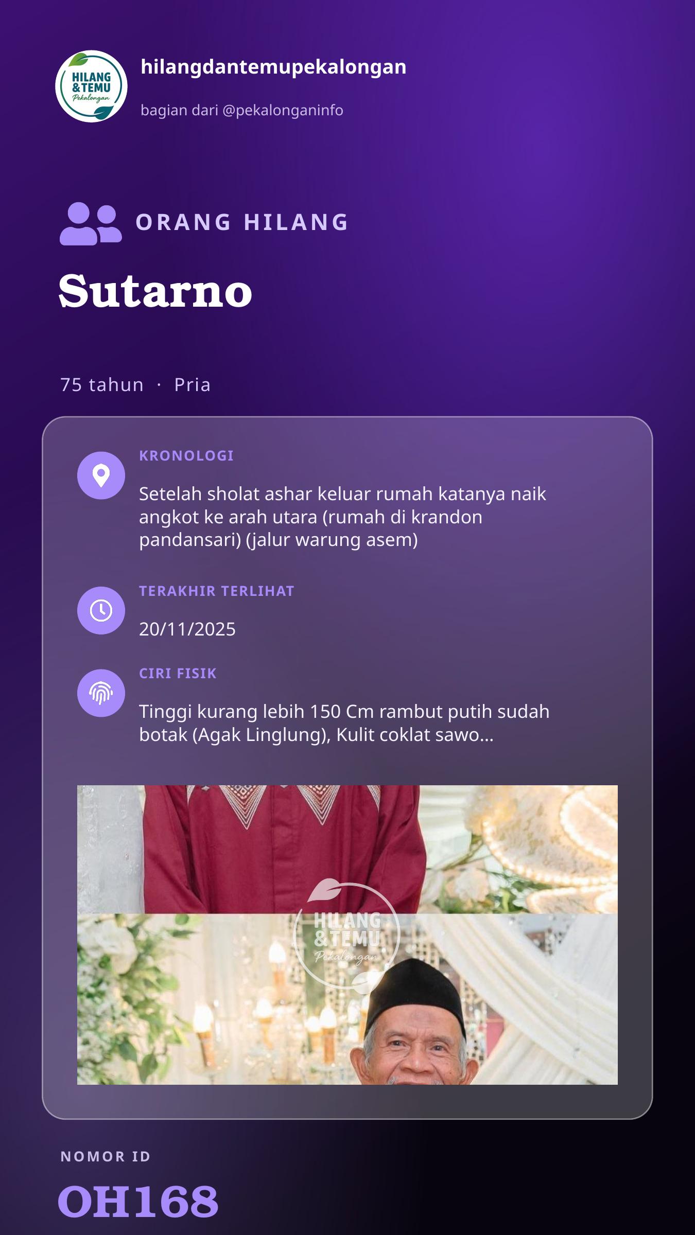 Story 9:16 laporan Sutarno