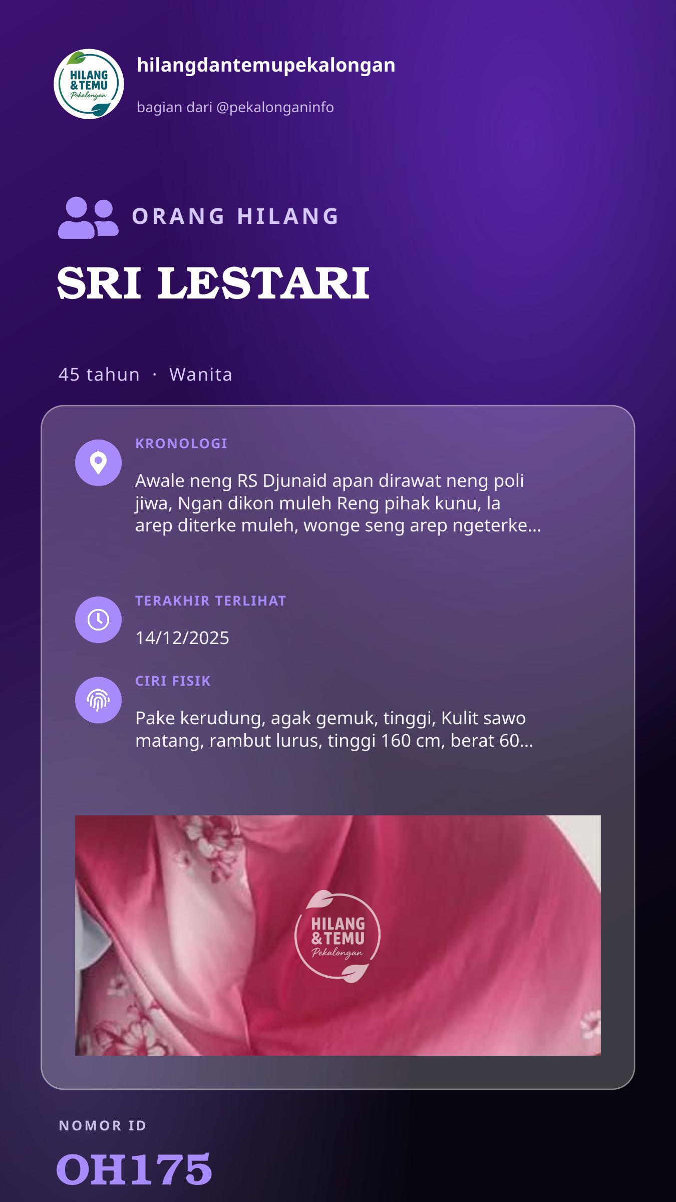 Story 9:16 laporan SRI LESTARI