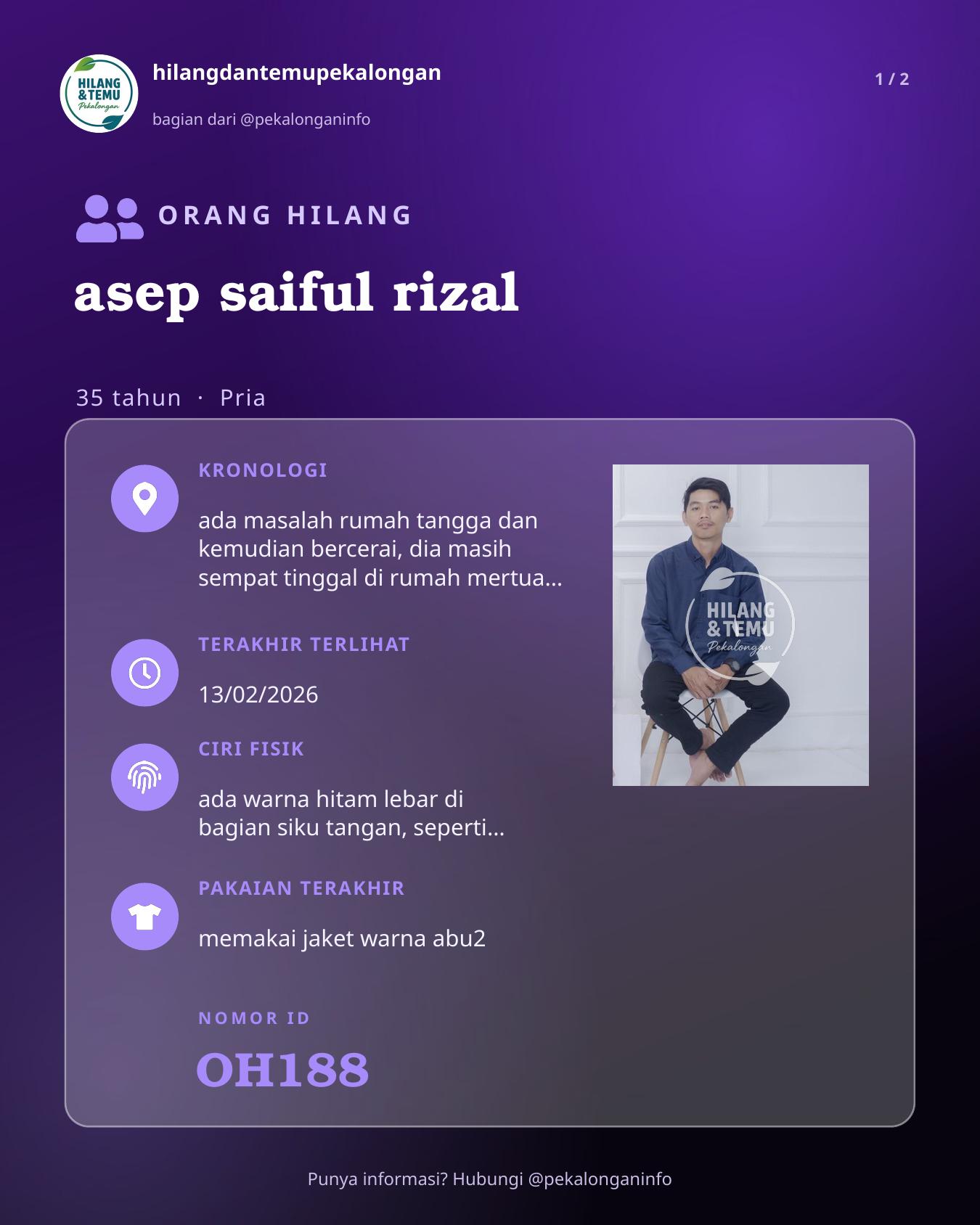 Slide laporan asep saiful rizal (OH188)