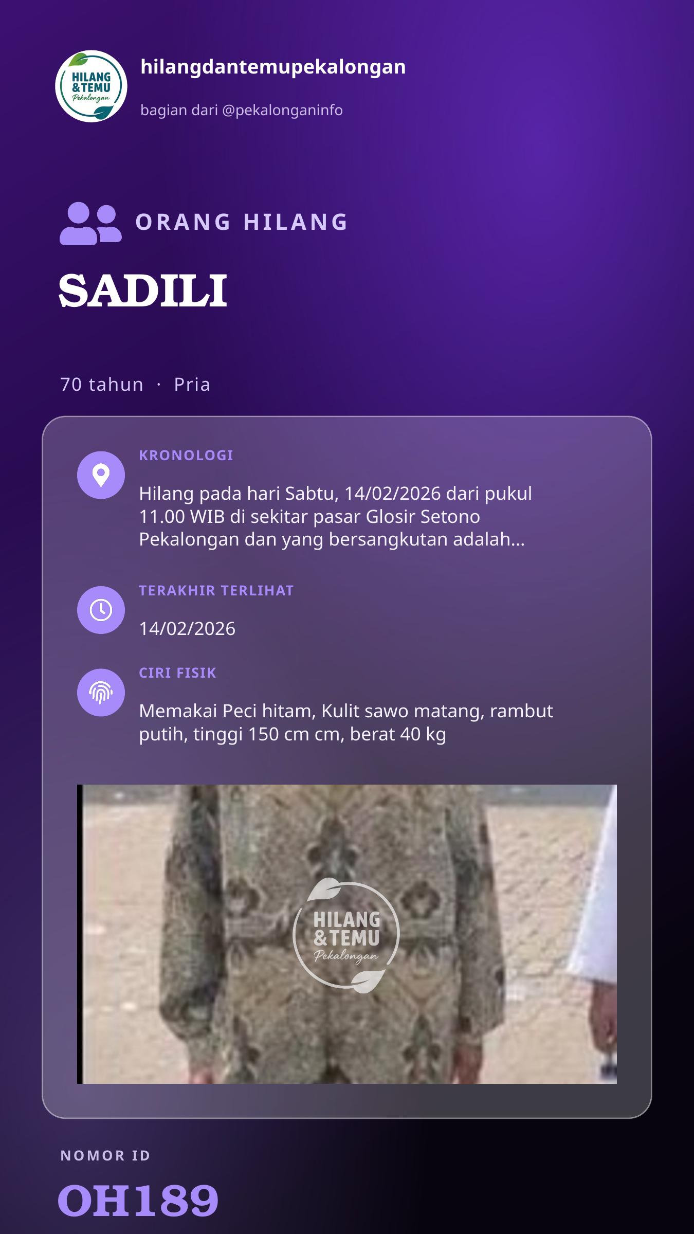 Story 9:16 laporan SADILI