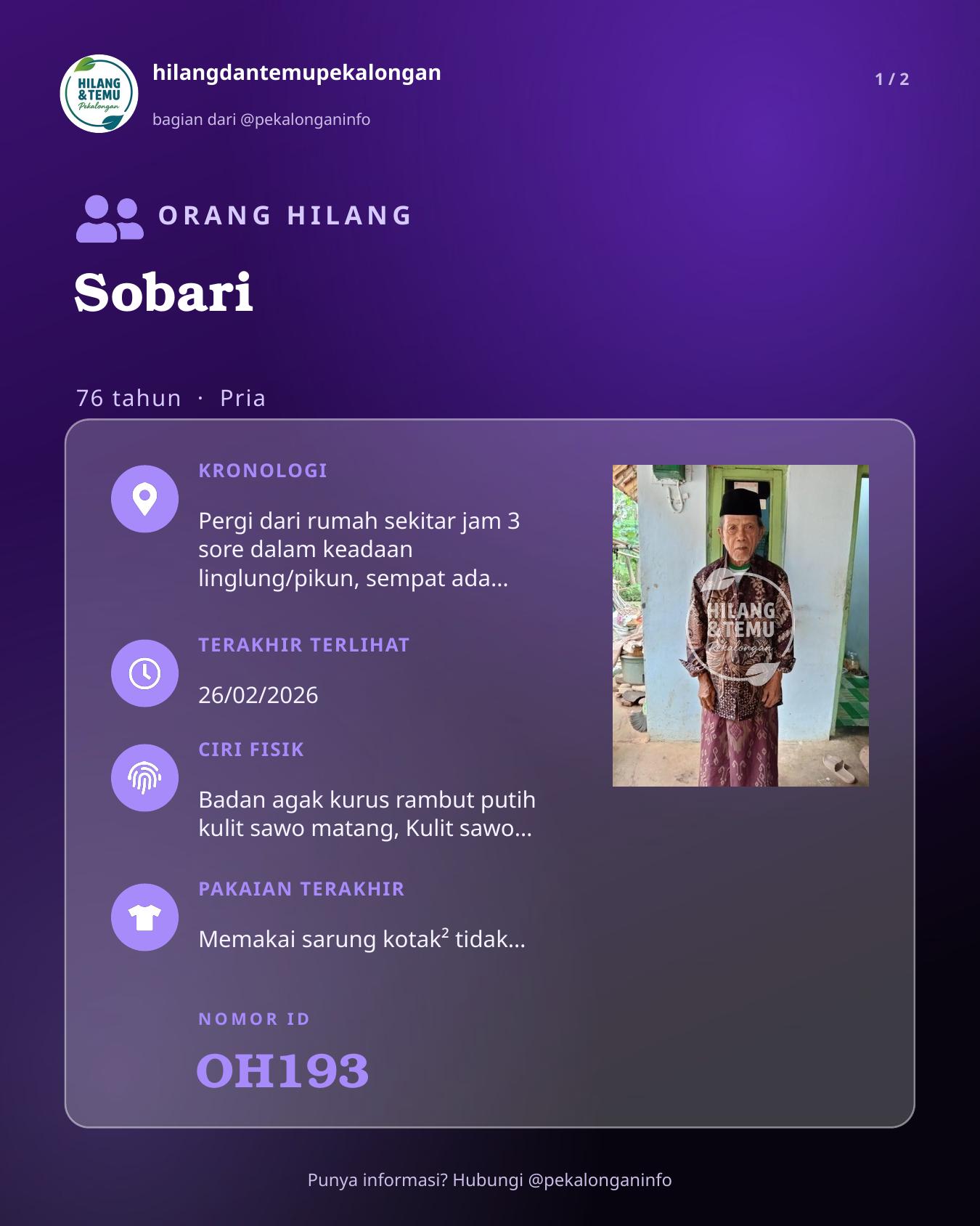 Slide 1 laporan Sobari
