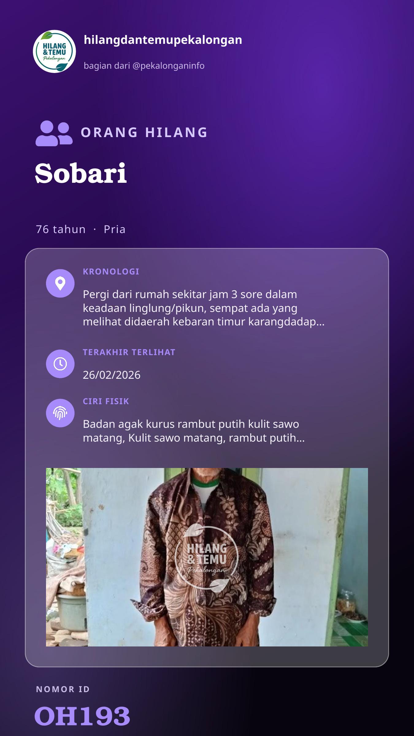 Story 9:16 laporan Sobari