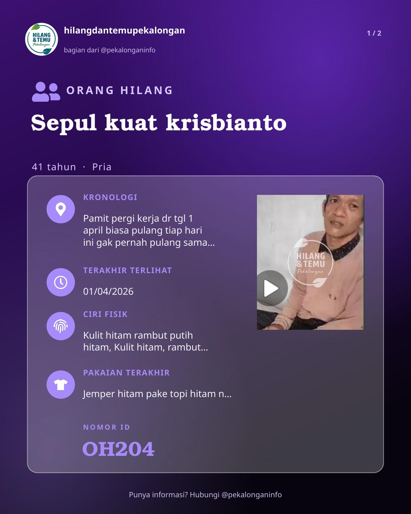 Slide 1 laporan Sepul kuat krisbianto