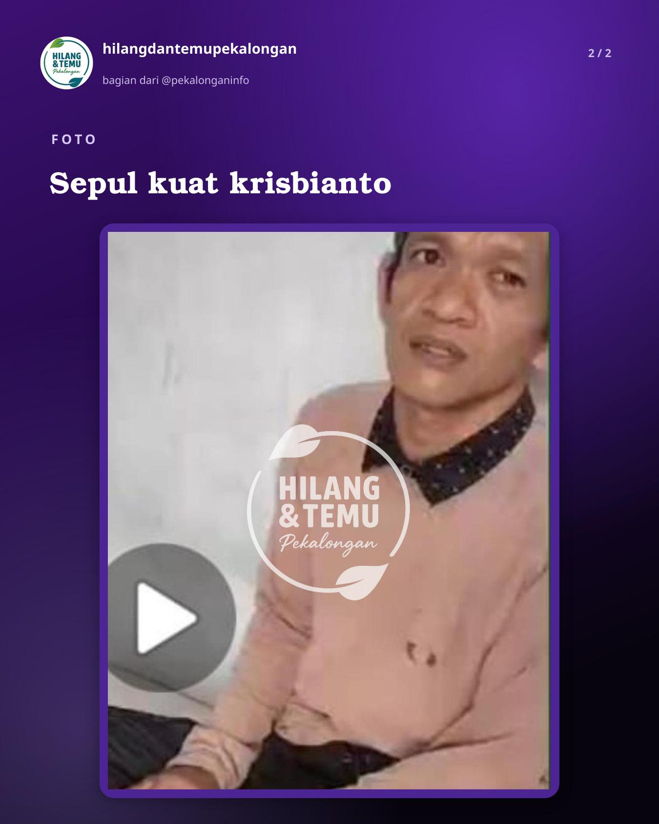Slide 2 laporan Sepul kuat krisbianto