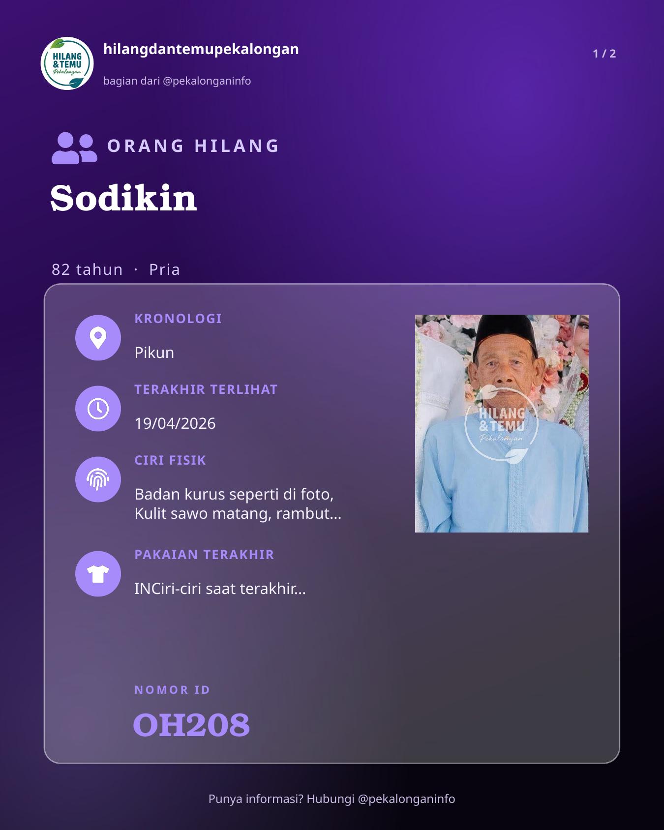 Slide laporan Sodikin (OH208)